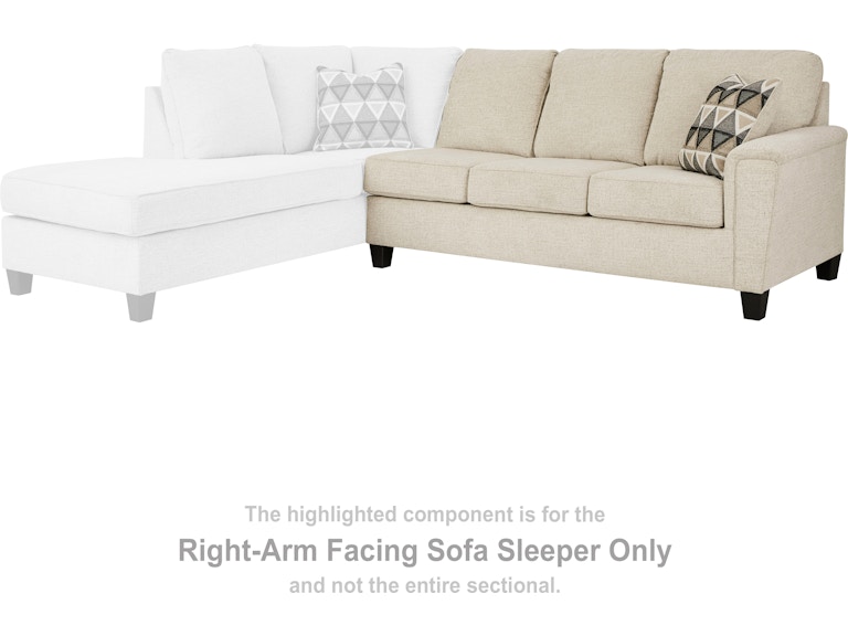 Signature Design by Ashley Abinger Right-Arm Facing Sofa Sleeper 8390470 at Woodstock Furniture & Mattress Outlet