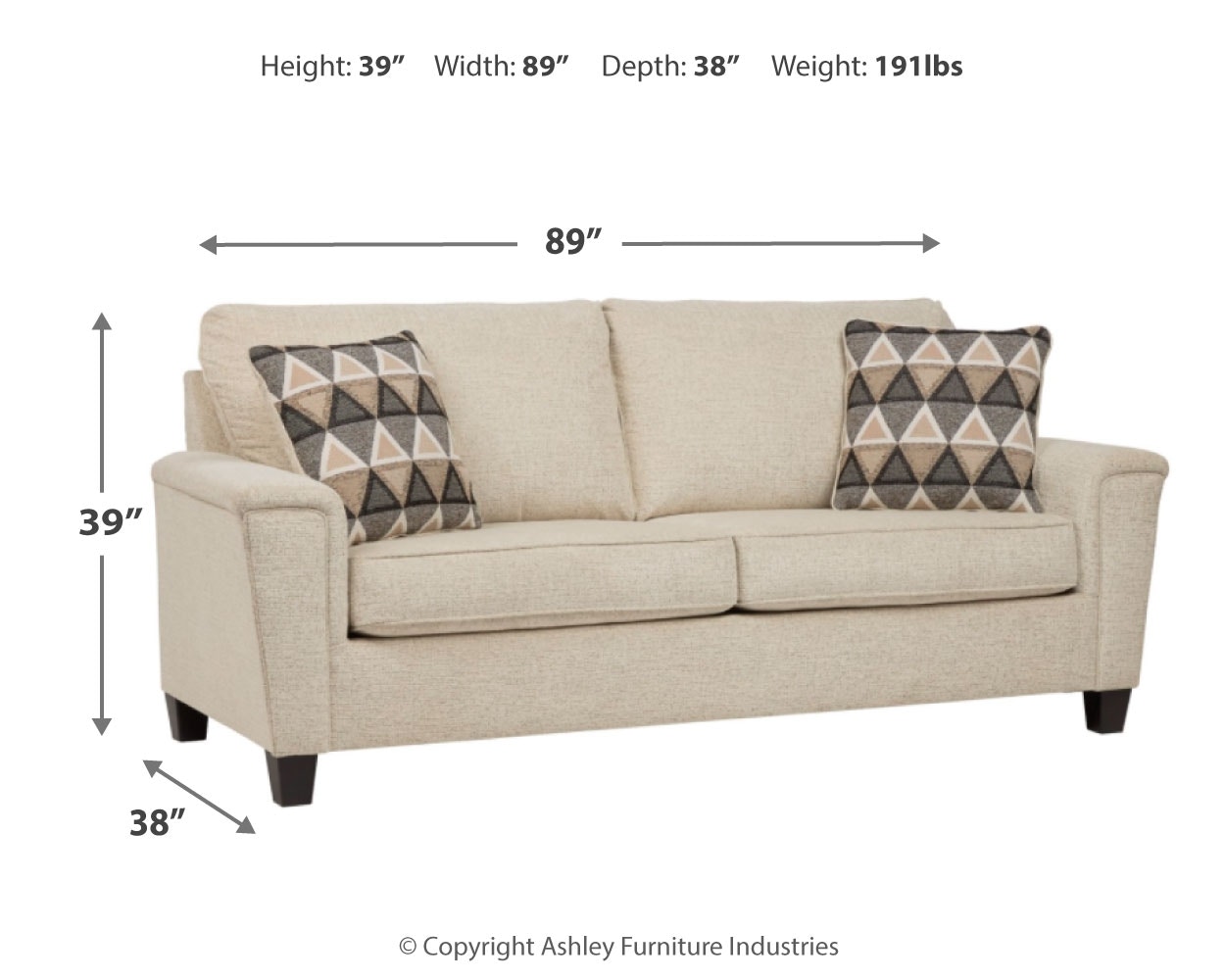 Signature Design by Ashley Living Room Abinger Queen Sofa Sleeper