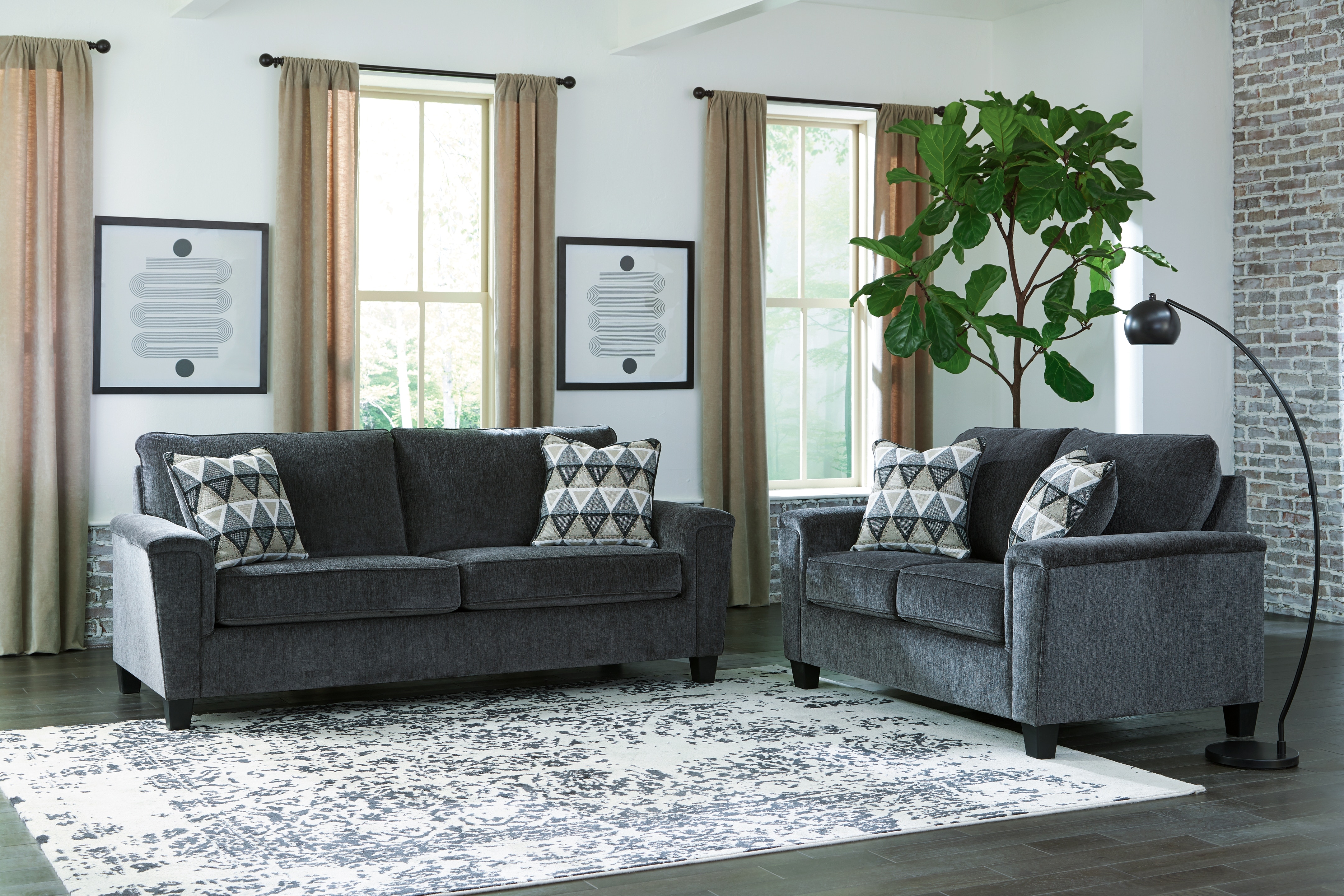 Signature Design by Ashley Living Room Abinger Sofa and Signature Design by Ashley Living Room Abinger Sofa and