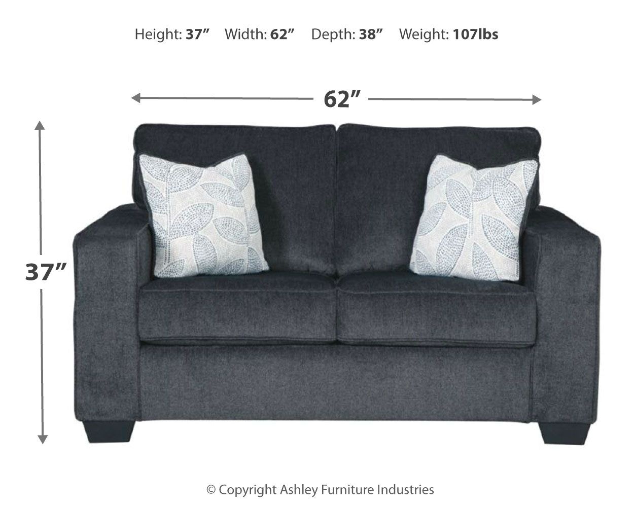 Signature Design By Ashley Living Room Altari Loveseat 8721335 - Hennen ...