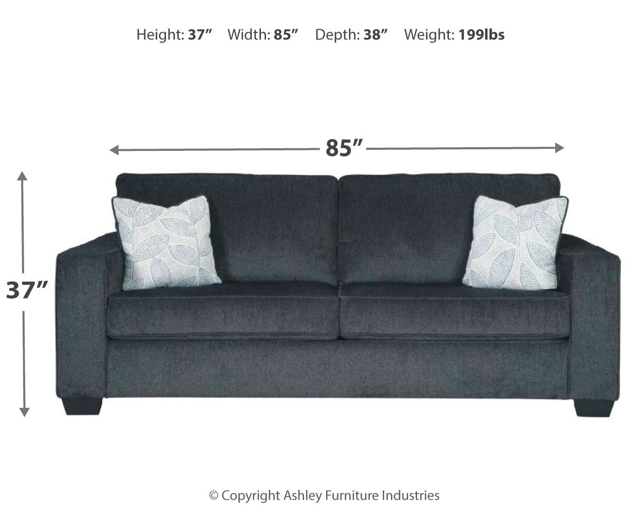 Signature Design by Ashley Living Room Altari Queen Sofa Sleeper