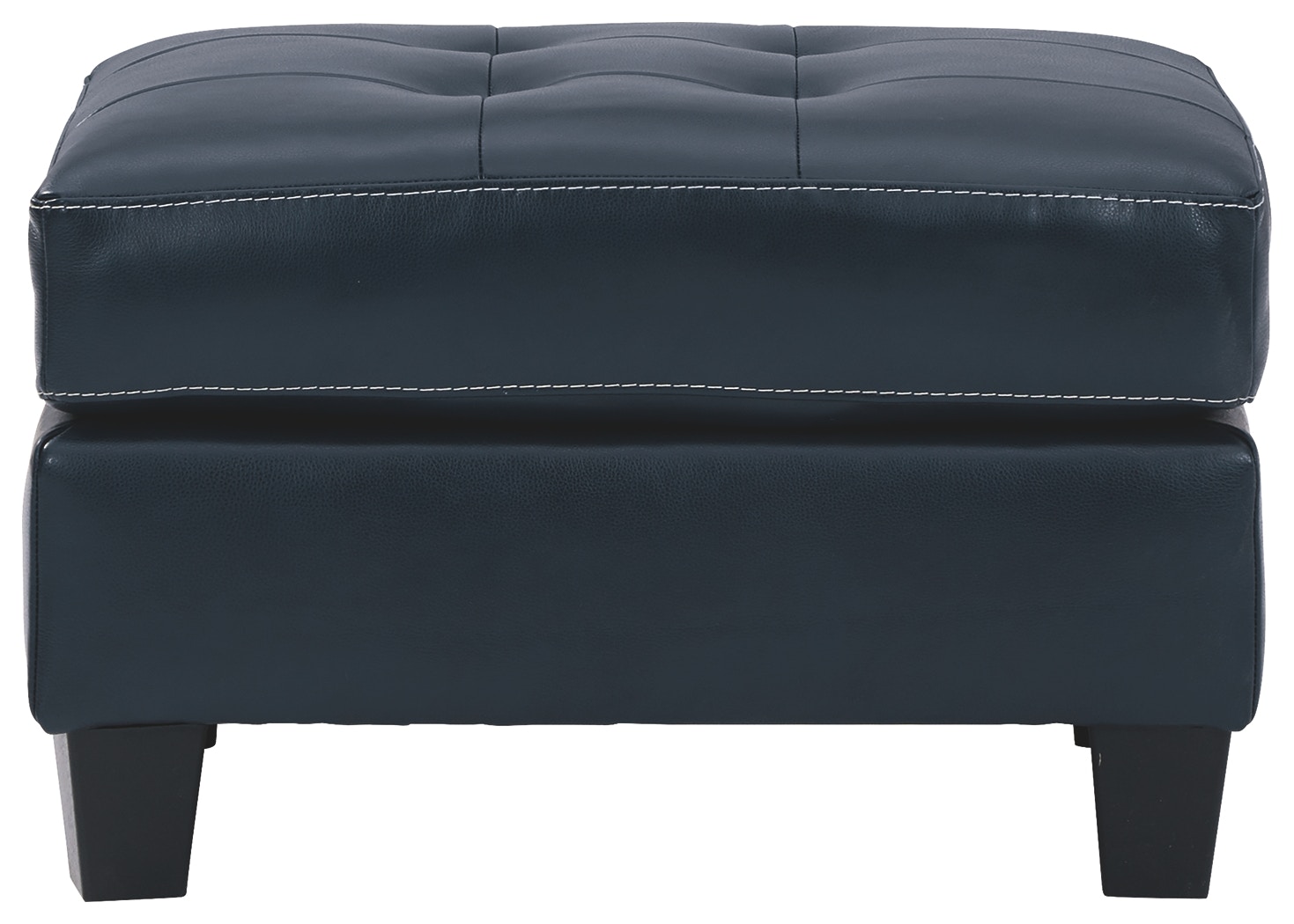 Shop our Altonbury Blue Leather Ottoman by Signature Design by