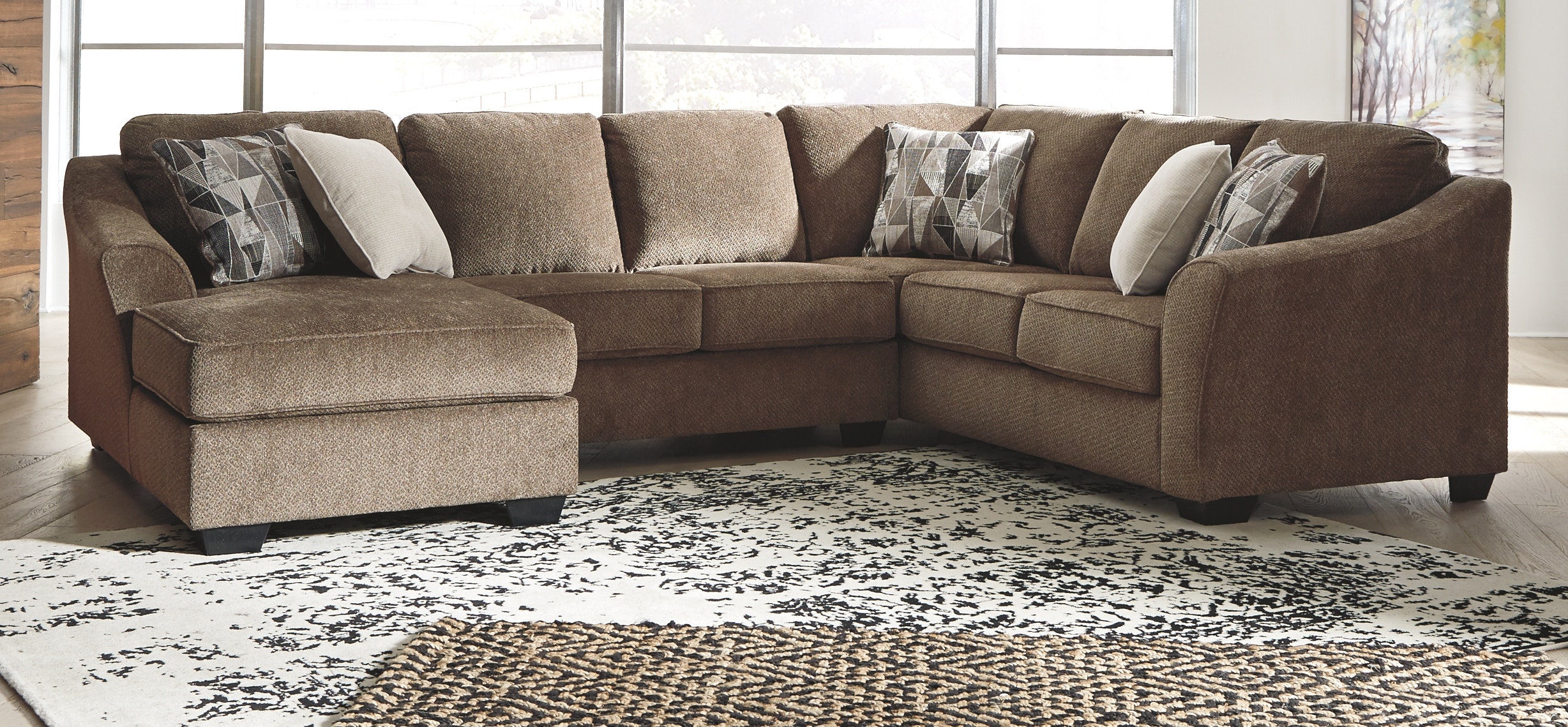 Benchcraft Living Room Graftin 3-Piece Sectional with Chaise