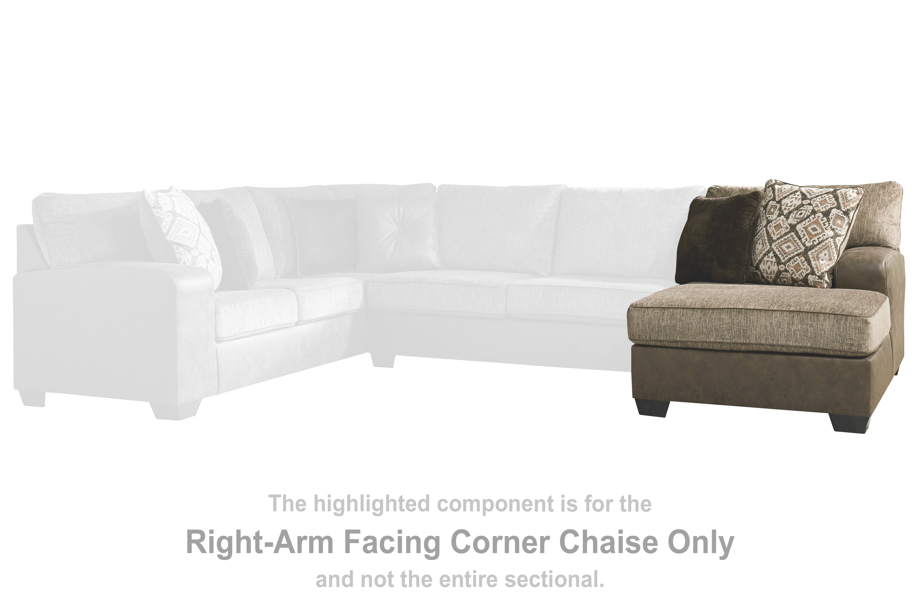 Right arm facing corner chaise hot sale