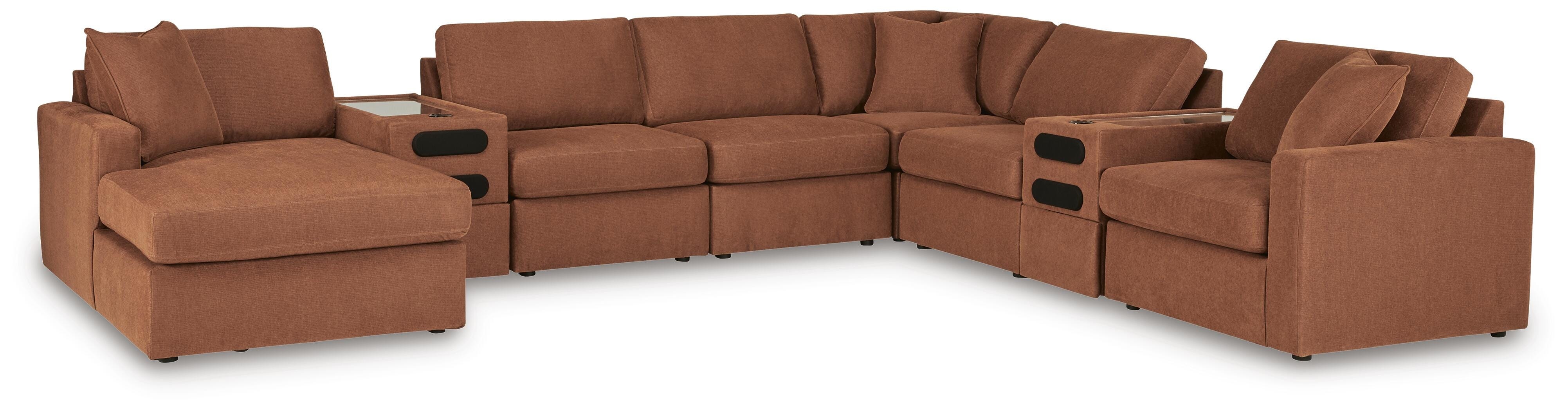 Signature Design by Ashley Modmax 8-Piece Sectional with Audio System and Chaise 