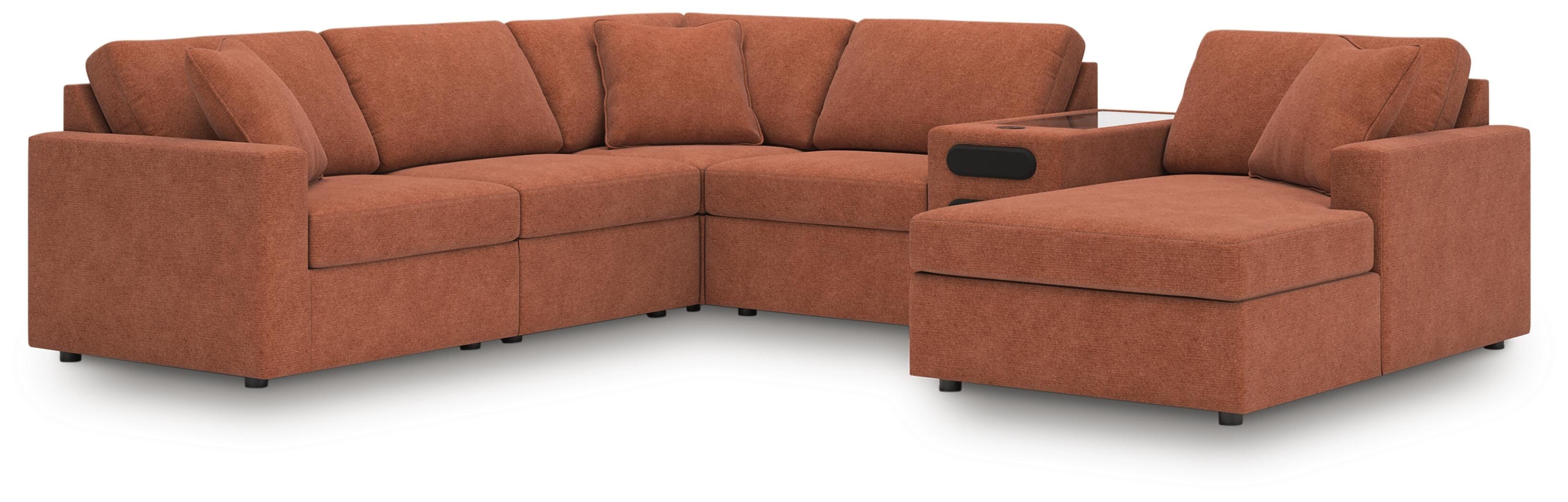 Signature Design by Ashley Modmax 6-Piece Sectional with Audio System and Chaise 