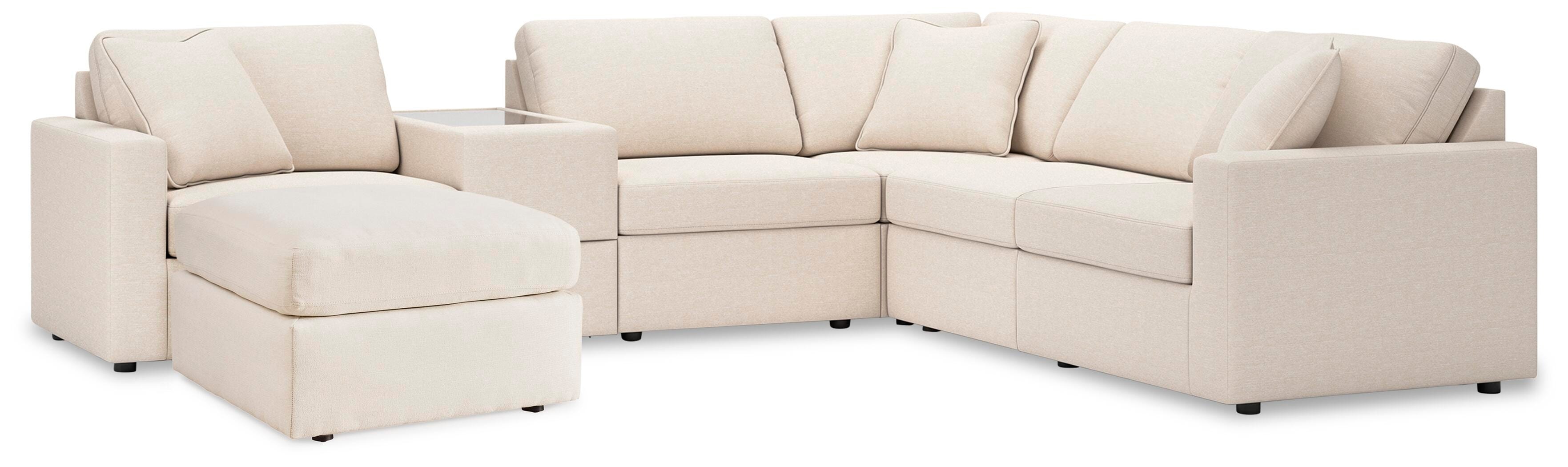 Ashley Modmax 6-Piece Sectional and Ottoman 92103U16