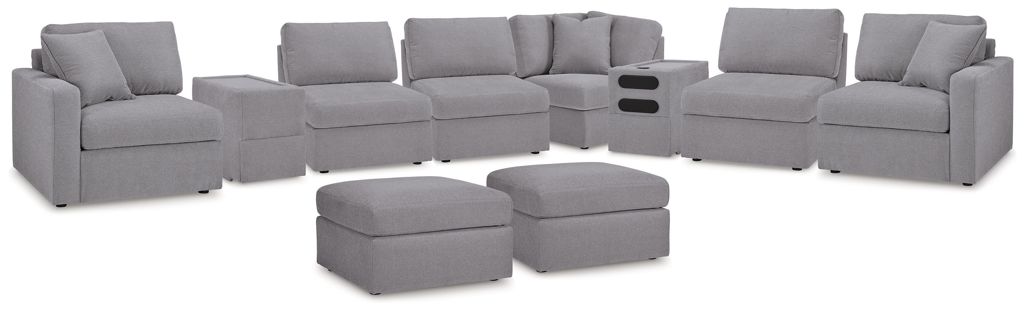 Ashley Modmax 8-Piece Sectional and 2 Ottomans 92104U13