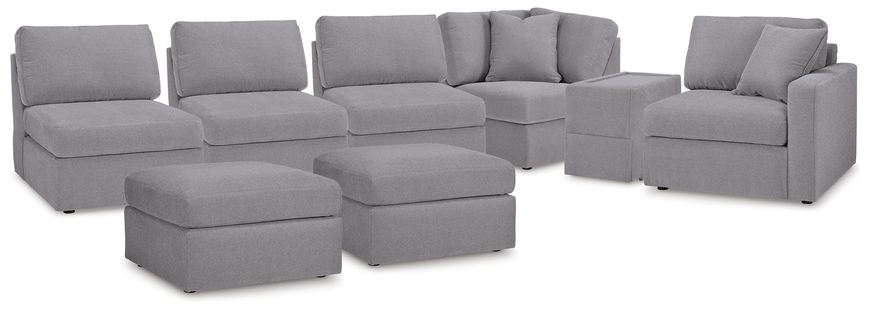 Ashley Modmax 6-Piece Sectional and 2 Ottomans 92104U5