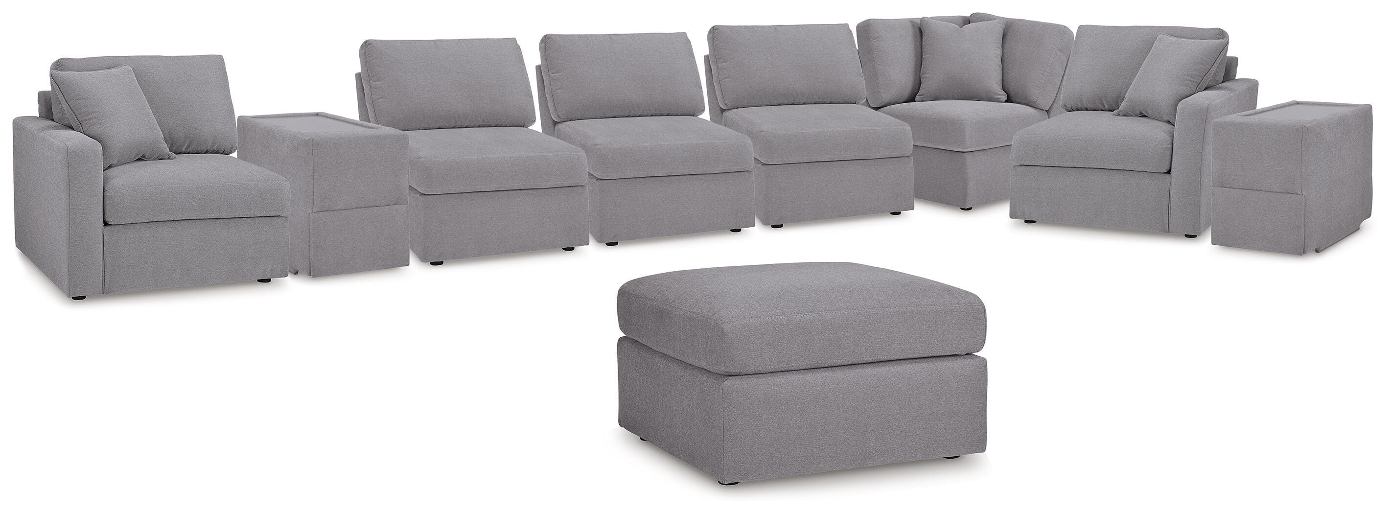 Ashley Modmax 8-Piece Sectional and Ottoman 92104U3