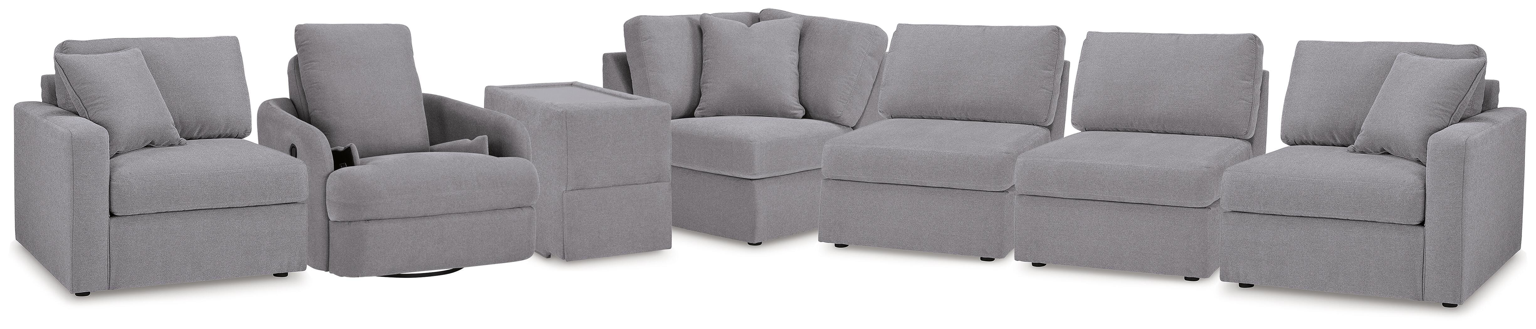 Ashley Modmax 6-Piece Sectional and Swivel Glider Recliner 92104U17