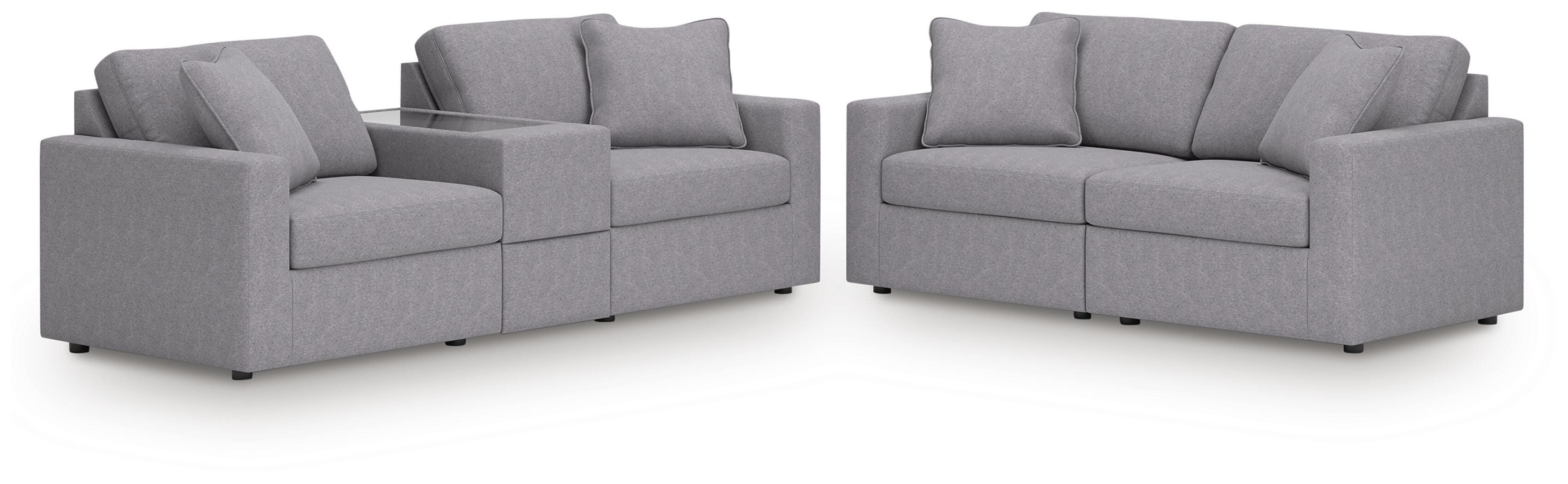 Signature Design by Ashley Modmax 3-Piece Sectional Sofa and 2-Piece Sectional Loveseat 