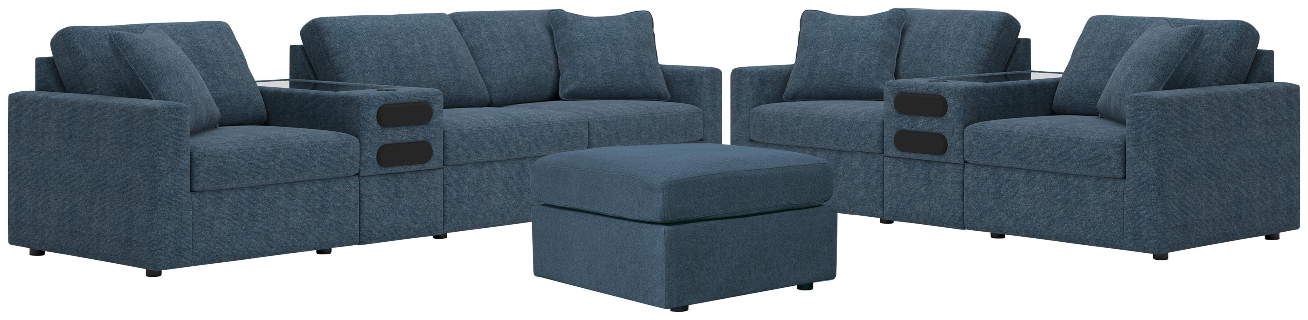 Ashley Modmax 4-Piece Sectional Sofa, 3-Piece Sectional Loveseat and Ottoman 92121U25