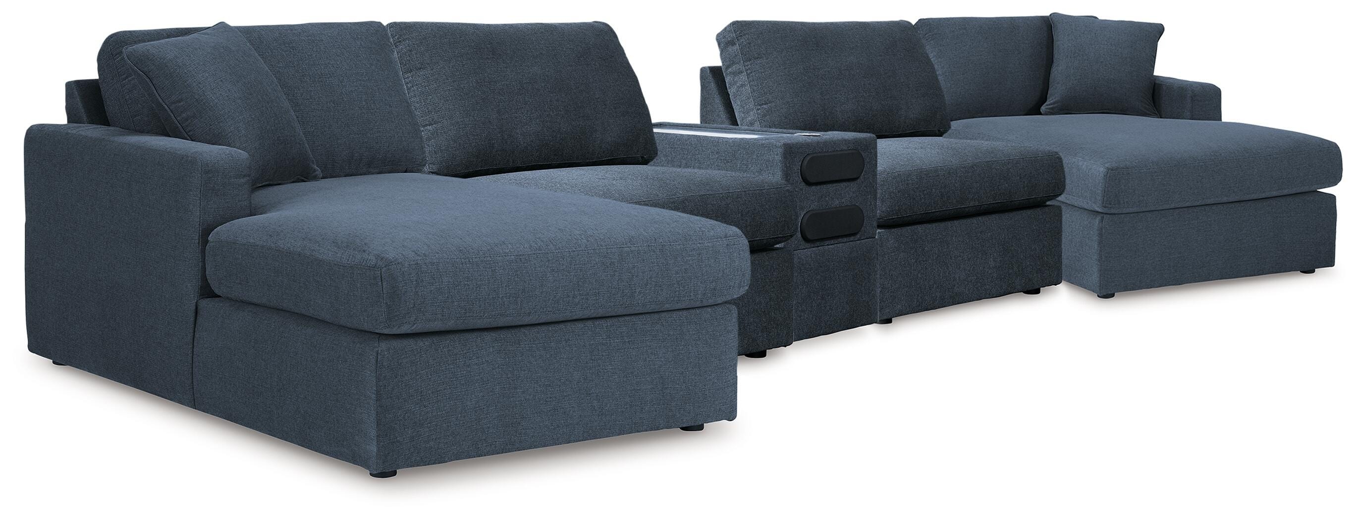Signature Design by Ashley Modmax 5 Piece Sectional with Audio Console 92121S70