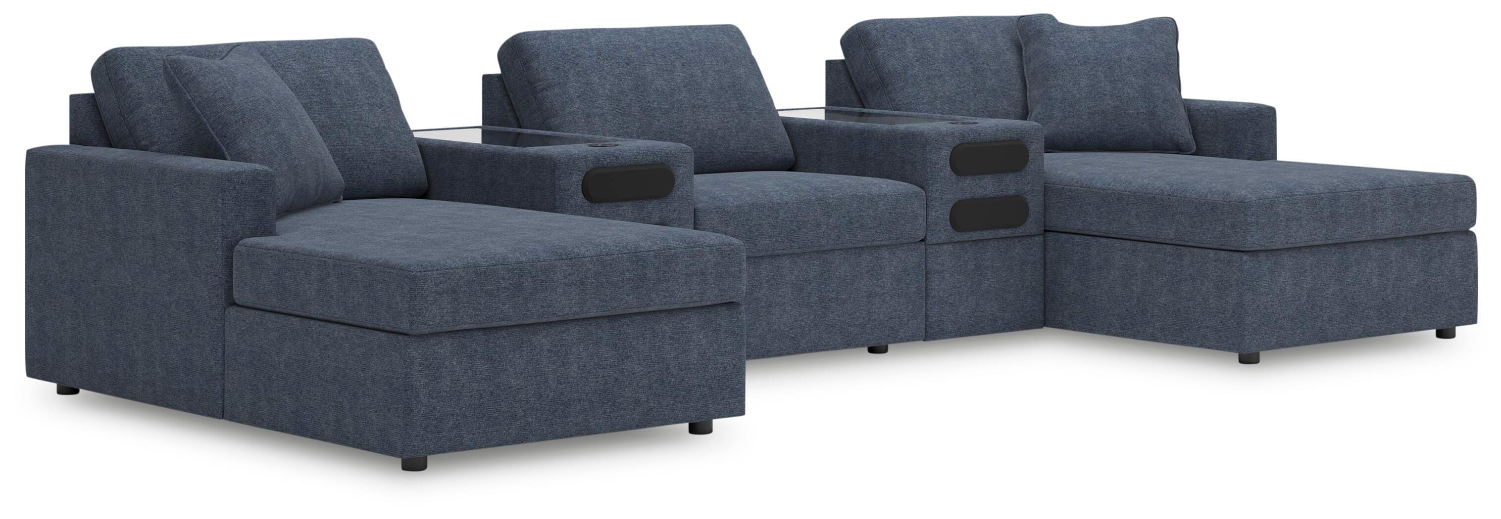  Modmax 5-Piece Double Chaise with Audio Consoles 