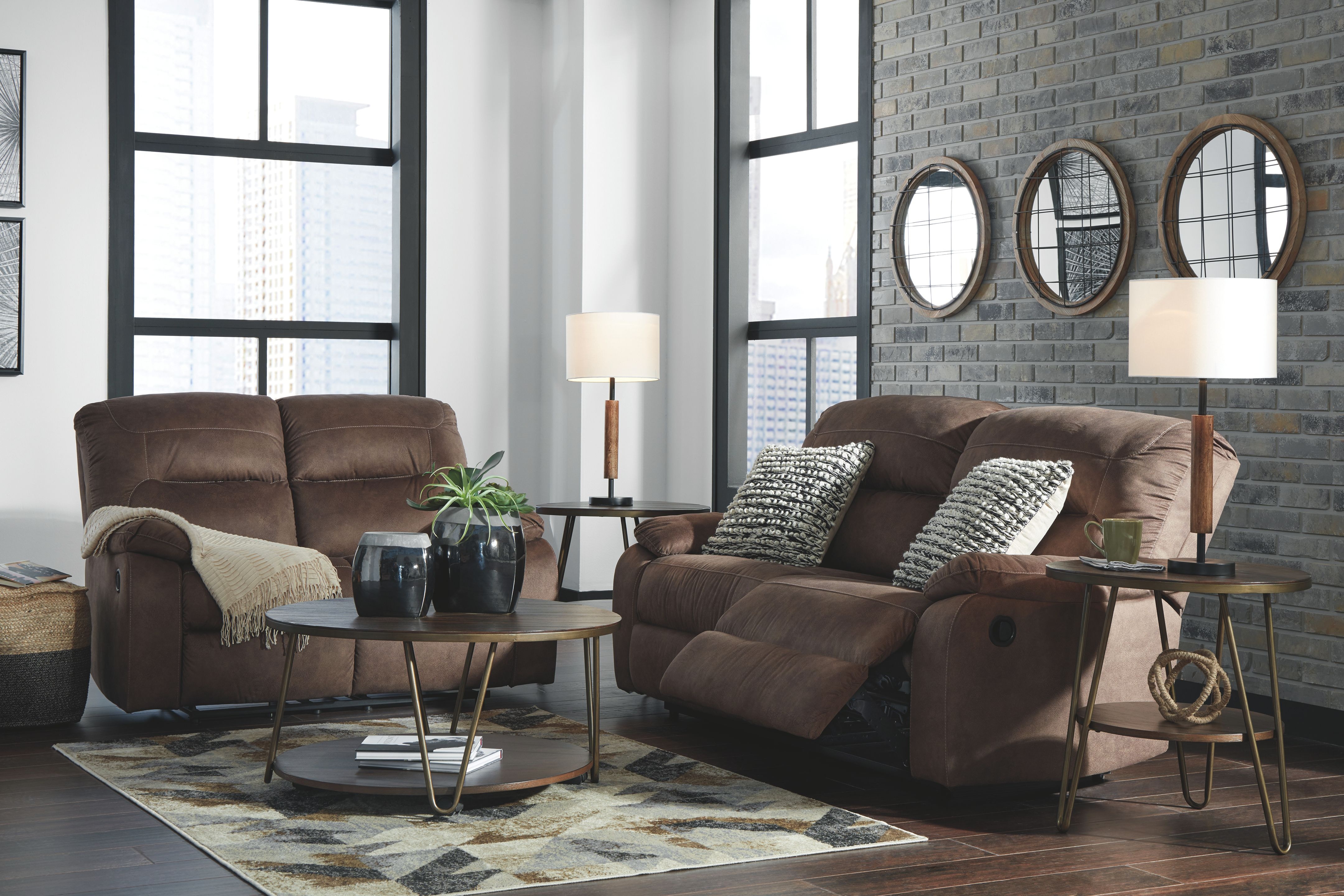 Signature Design by Ashley Living Room Bolzano Reclining Sofa