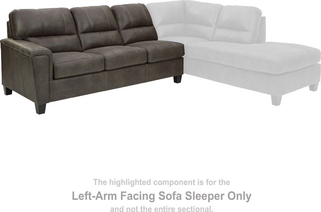 Signature Design By Ashley Signature Design By Ashley Navi Faux Leather  Queen Sleeper Sofa