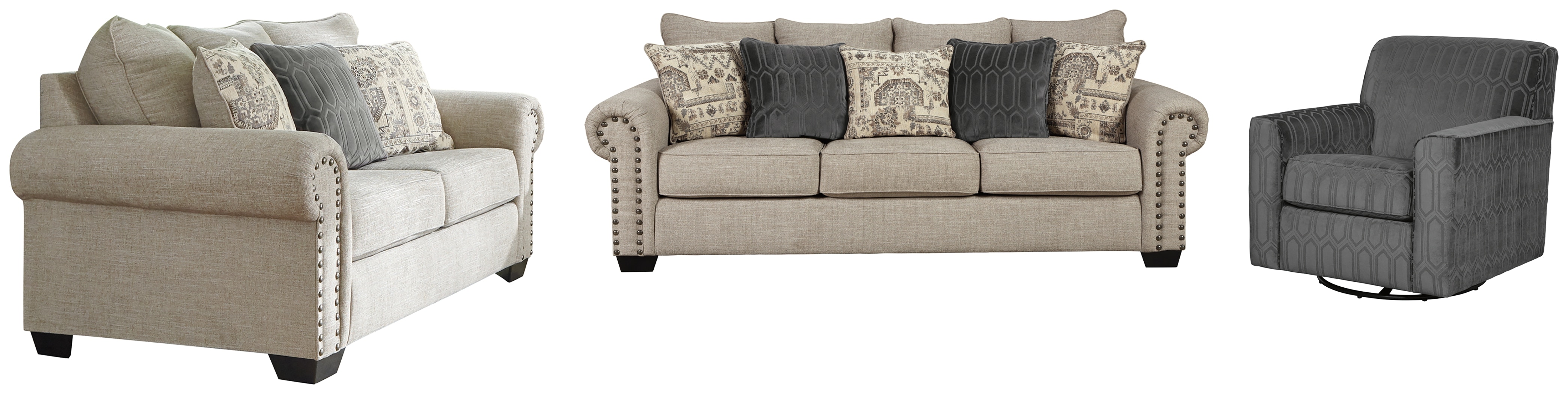 Ashley zarina deals jute loveseat