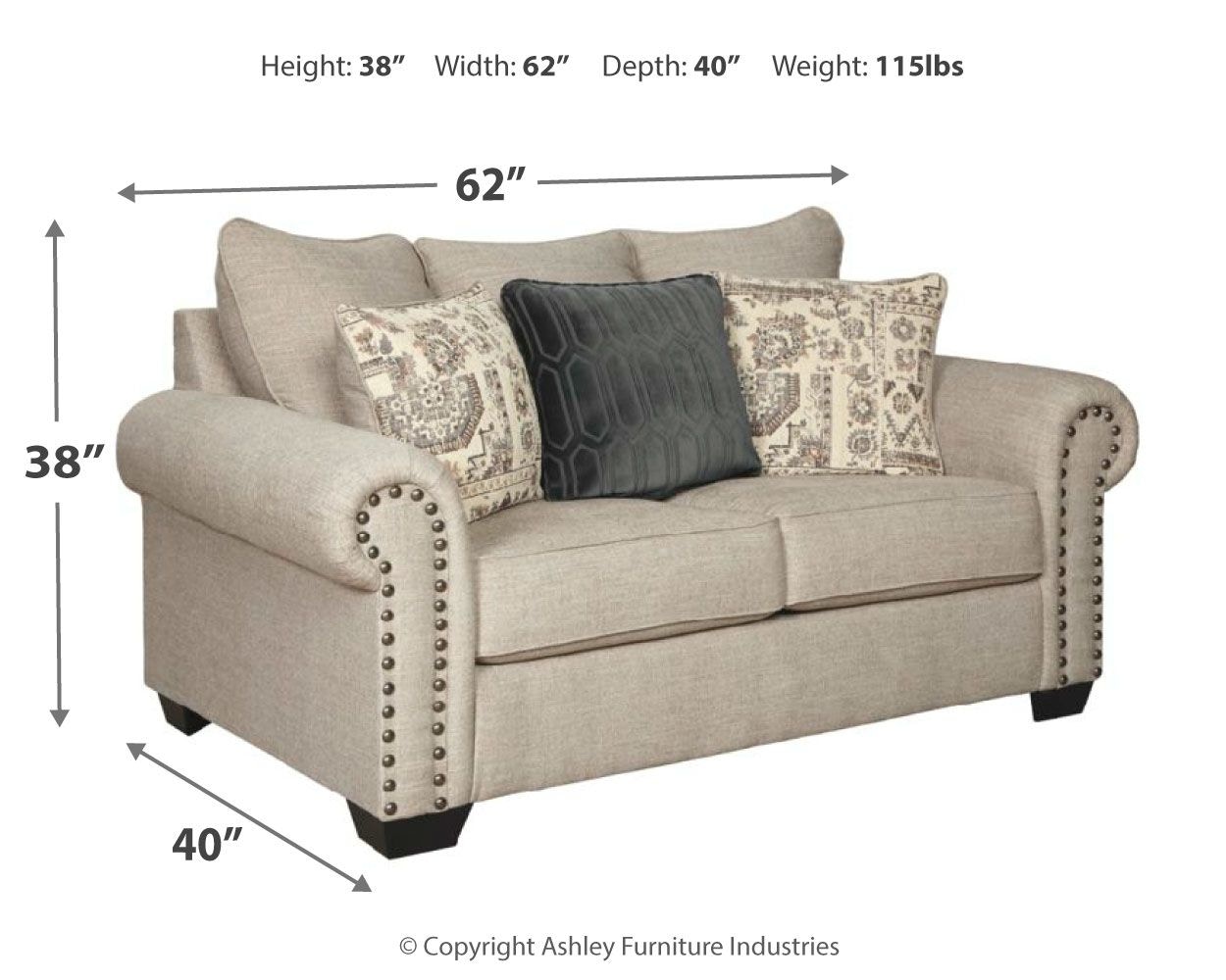 Signature Design by Ashley Living Room Zarina Sofa and Loveseat 97704U1