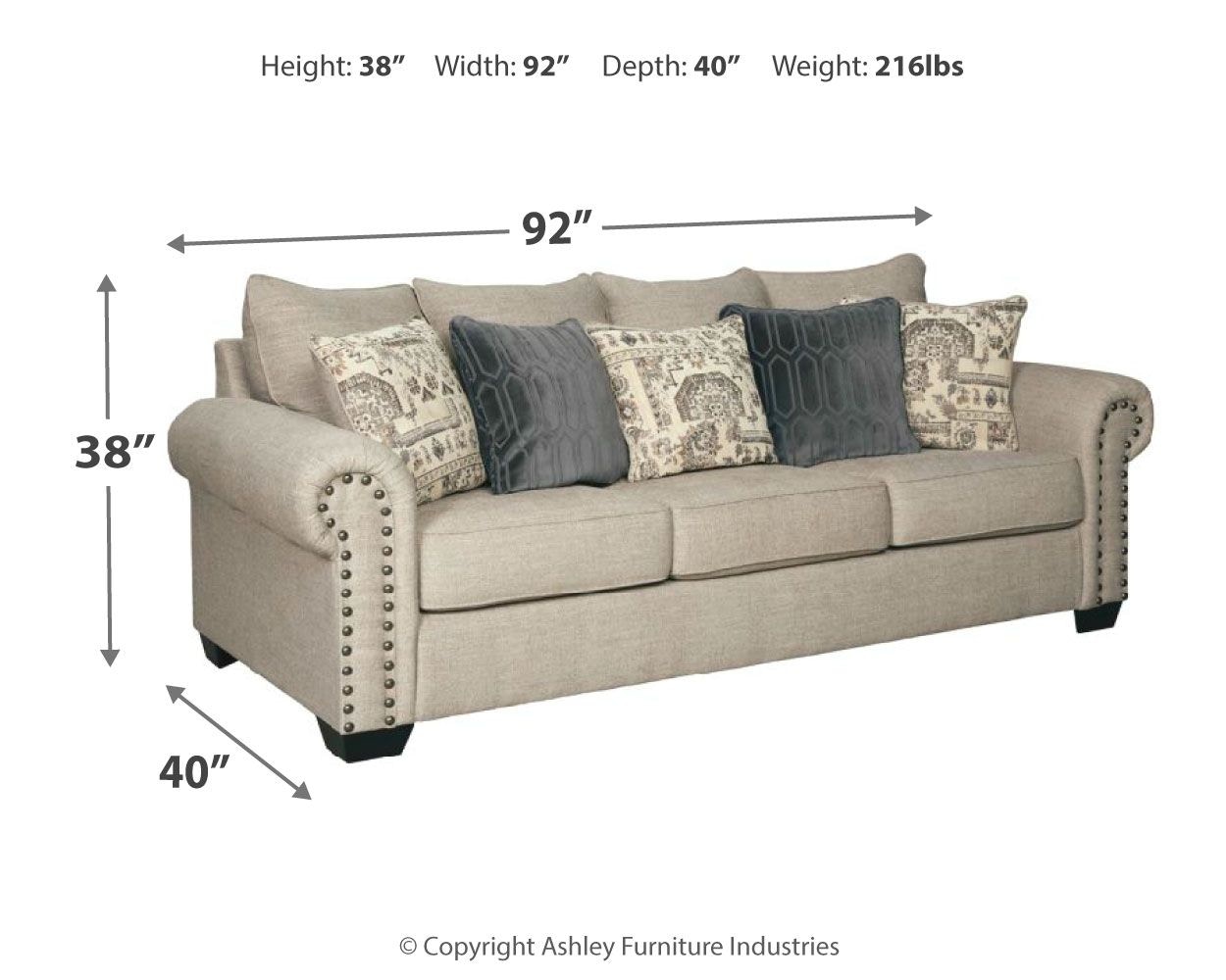 Signature Design by Ashley Living Room Zarina Queen Sofa Sleeper