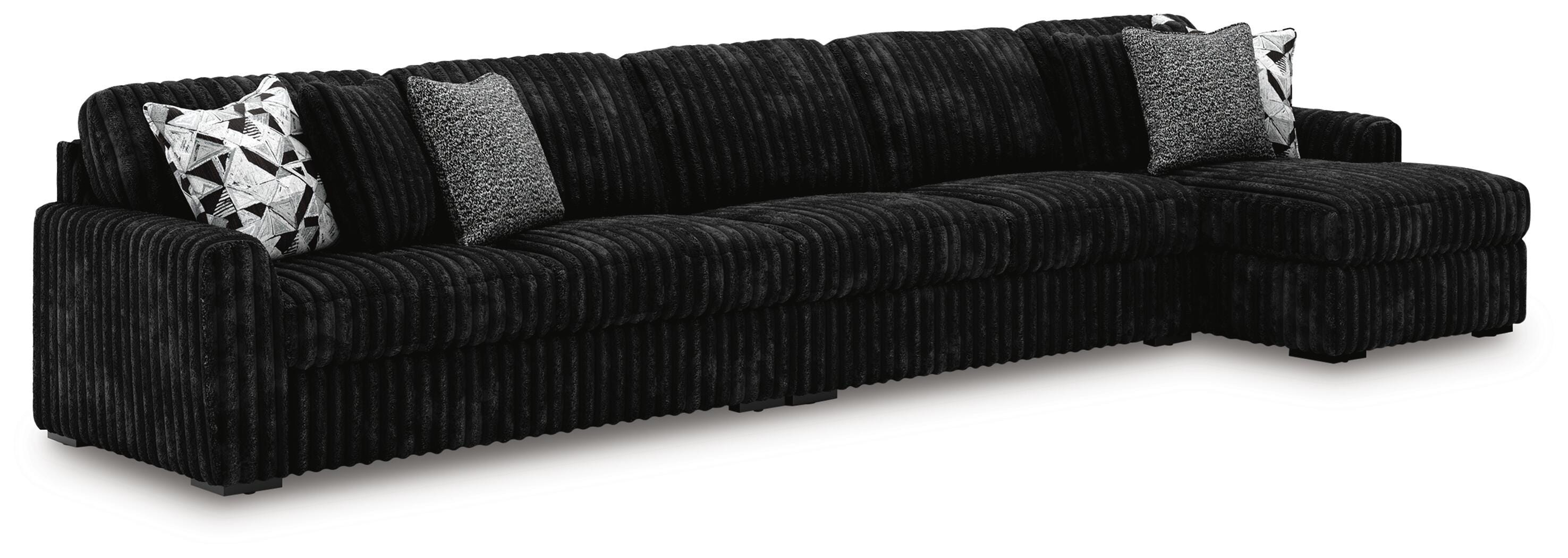  Midnight-Madness 3-Piece Sectional with Chaise 