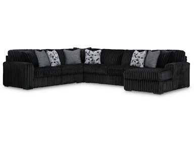 Ashley Midnight-Madness Midnight-Madness 4-Piece Sectional with Chaise ...