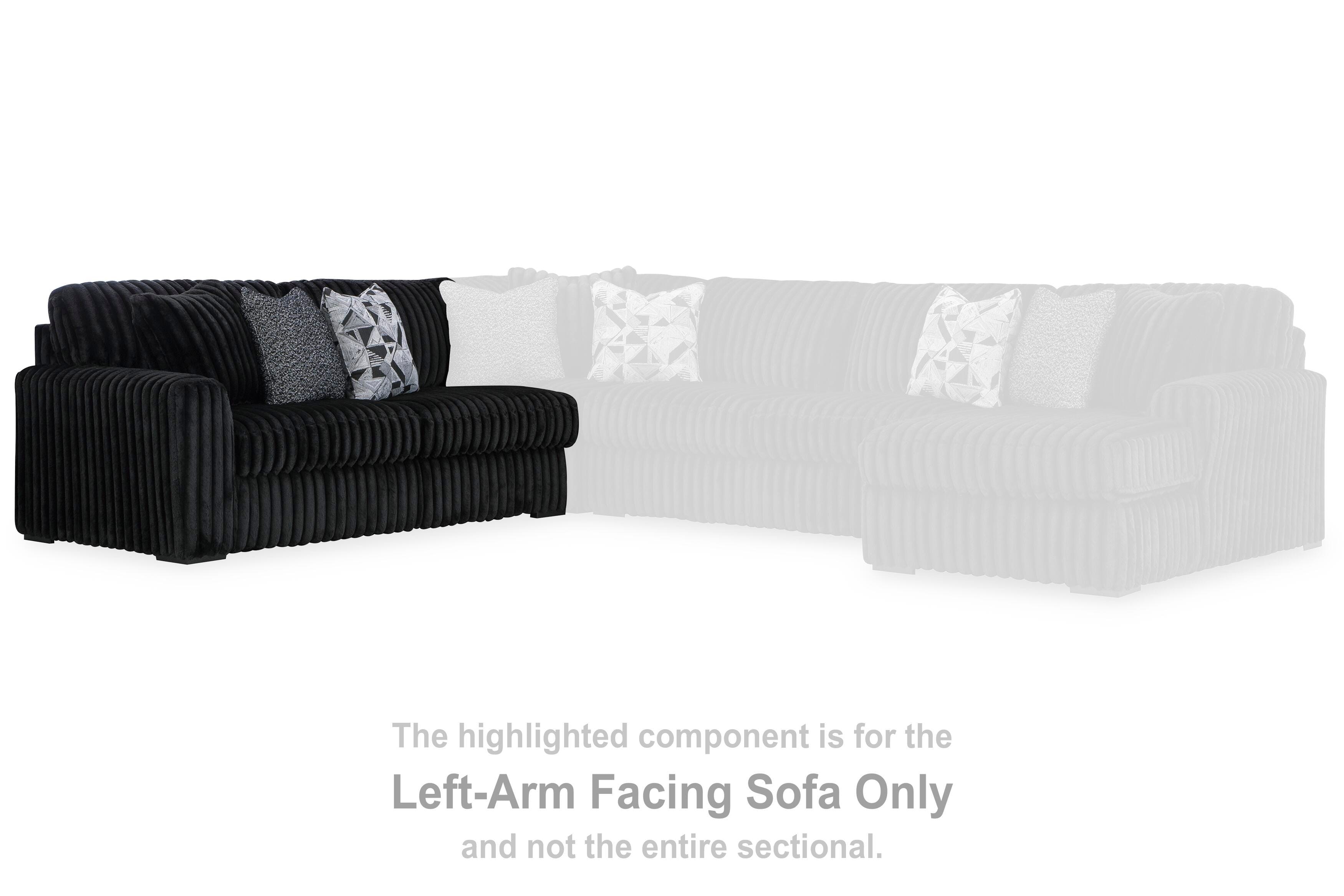 Signature Design by Ashley Living Room Midnight-Madness Left-Arm