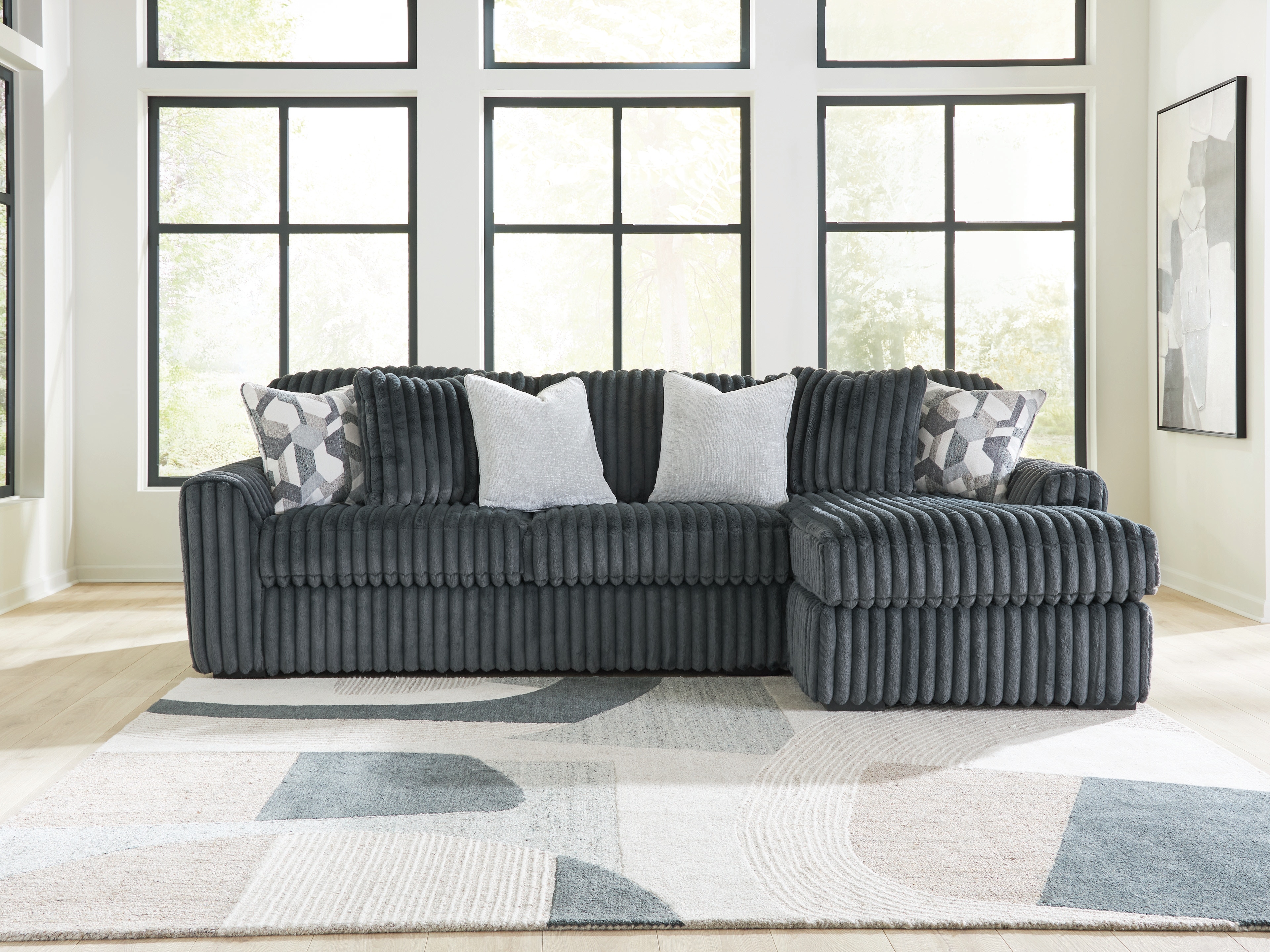 Ashley Living Room Midnight-Madness 2-Piece Sectional Sofa Chaise