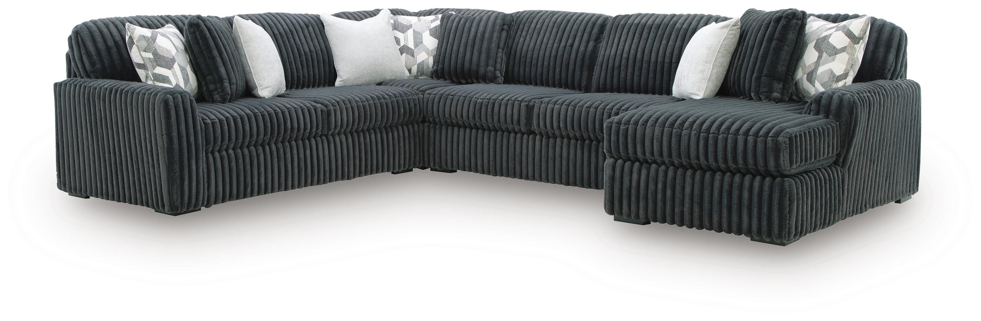  Midnight-Madness 4-Piece Sectional with Chaise 