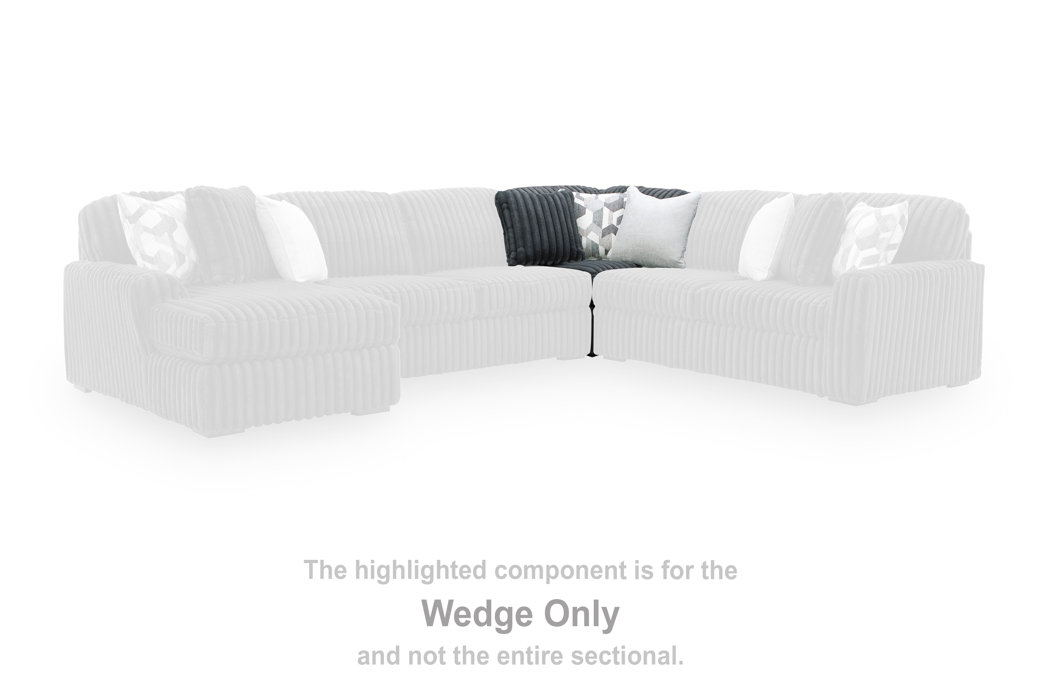 Signature Design by Ashley Living Room Midnight-Madness Wedge