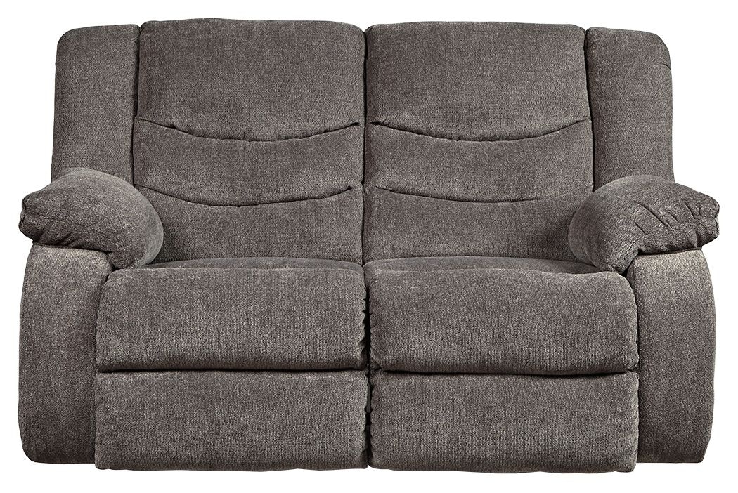 Ashley tulen deals gray reclining loveseat