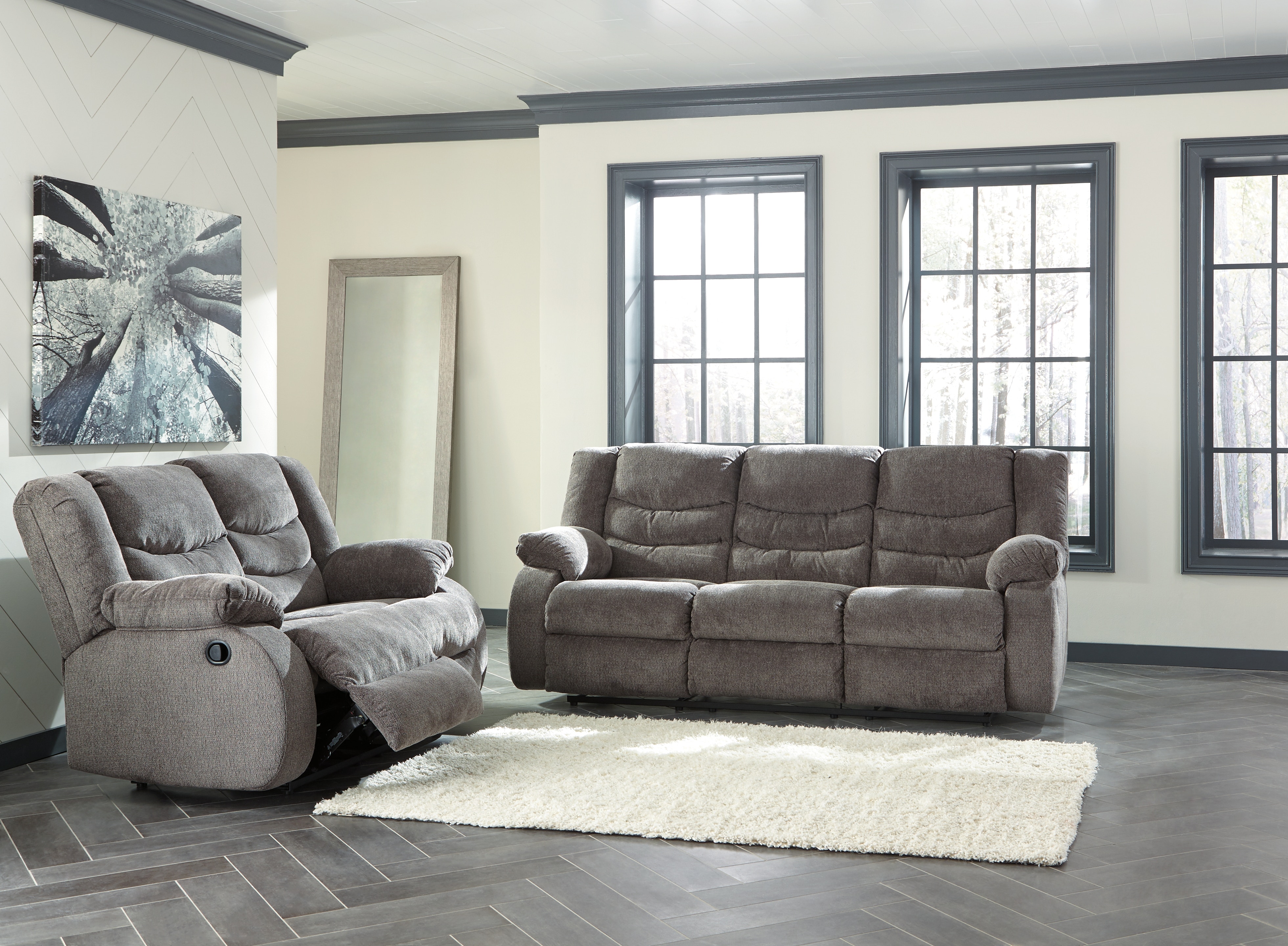 Signature Design by Ashley Living Room Tulen Reclining Sofa and