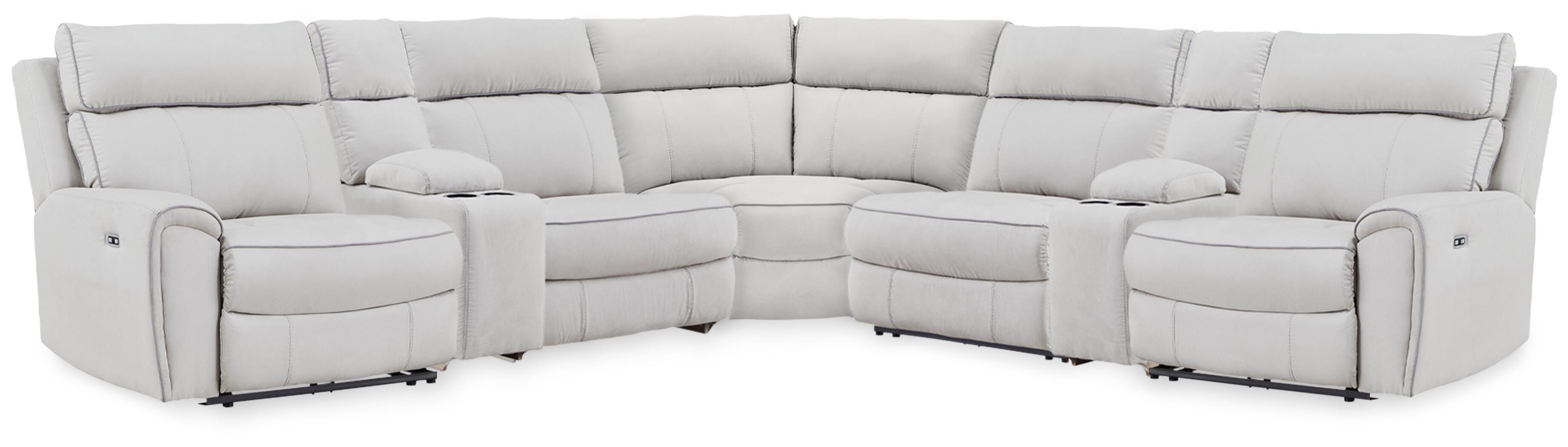  Grafton Pike 7-Piece Reclining Sectional with Storage Consoles 