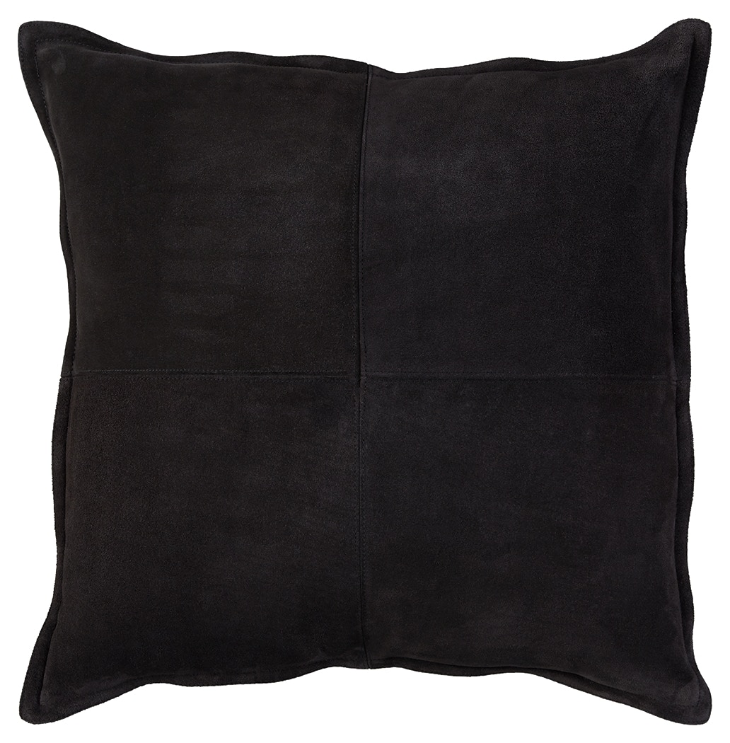 Black suede throw outlet pillows