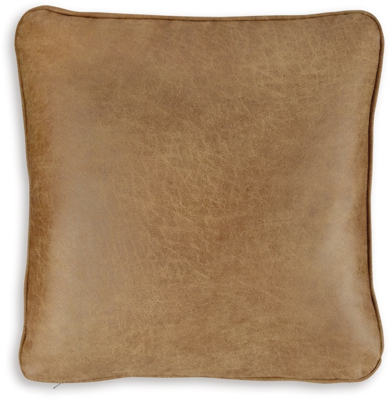 Dropship Throw Pillow Set Of 4, Faux Leather And Cotton Accent