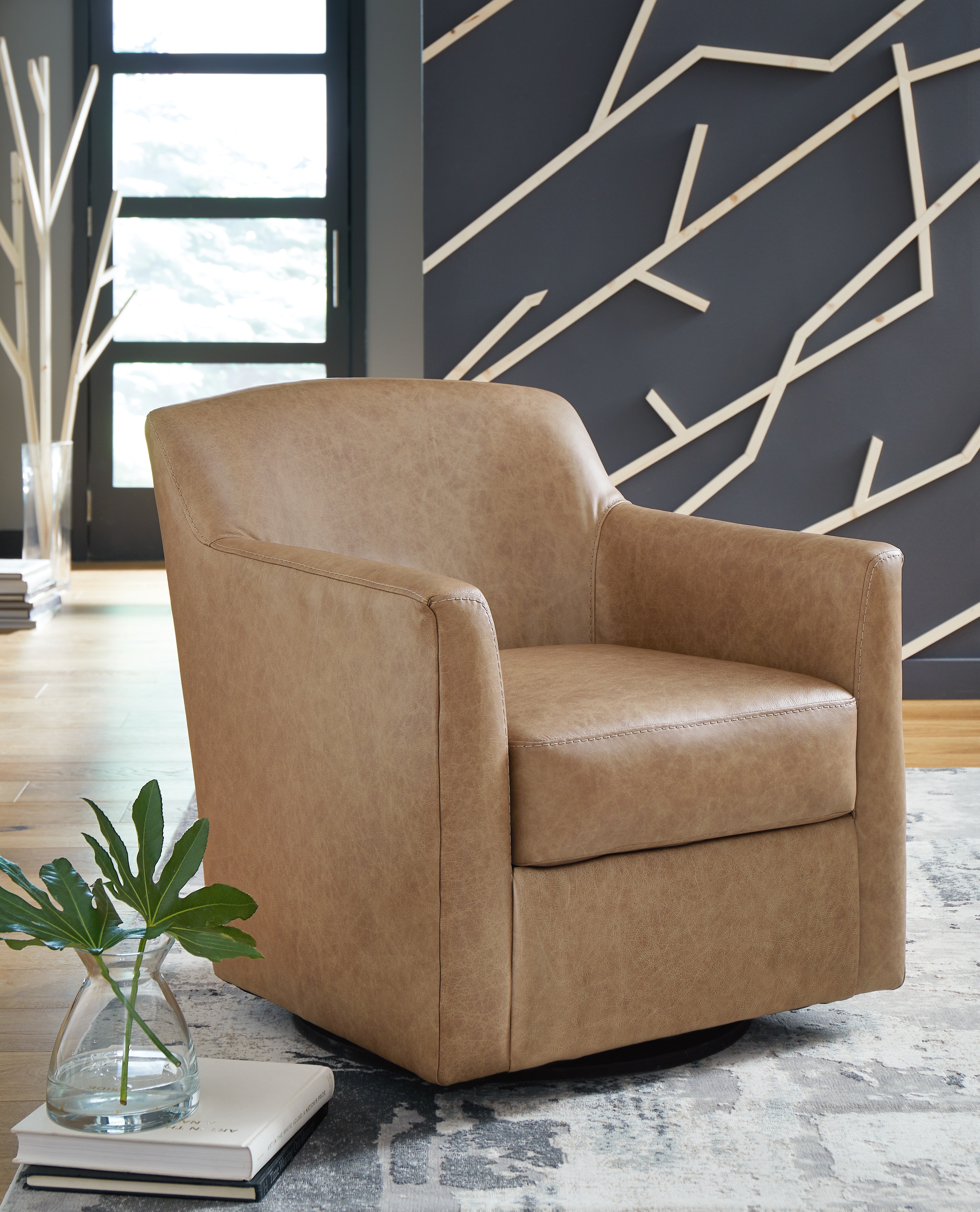 Signature Design by Ashley Living Room Bradney Swivel Accent Chair