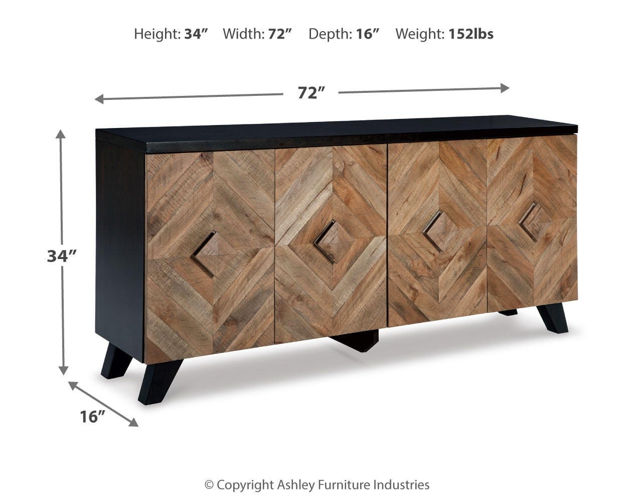 Signature Design by Ashley Living Room Robin Ridge Accent Cabinet