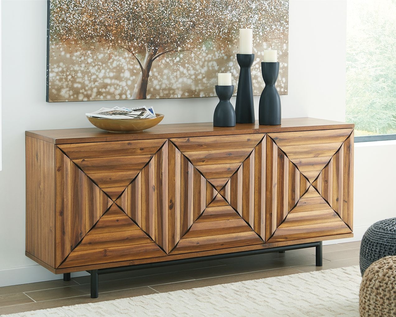 Signature Design by Ashley Living Room Fair Ridge Accent Cabinet