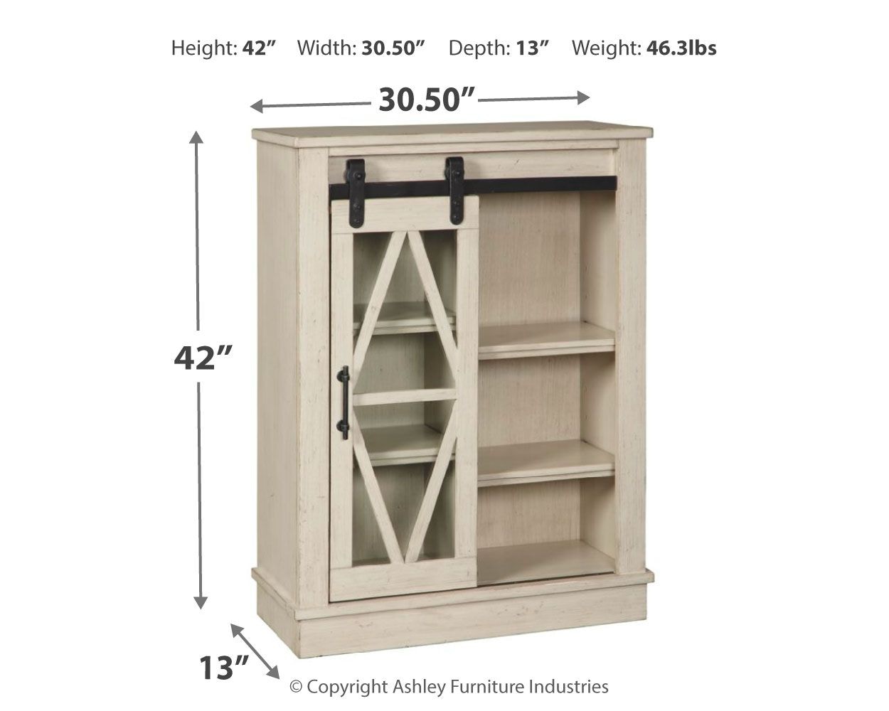 Bronfield accent store cabinet