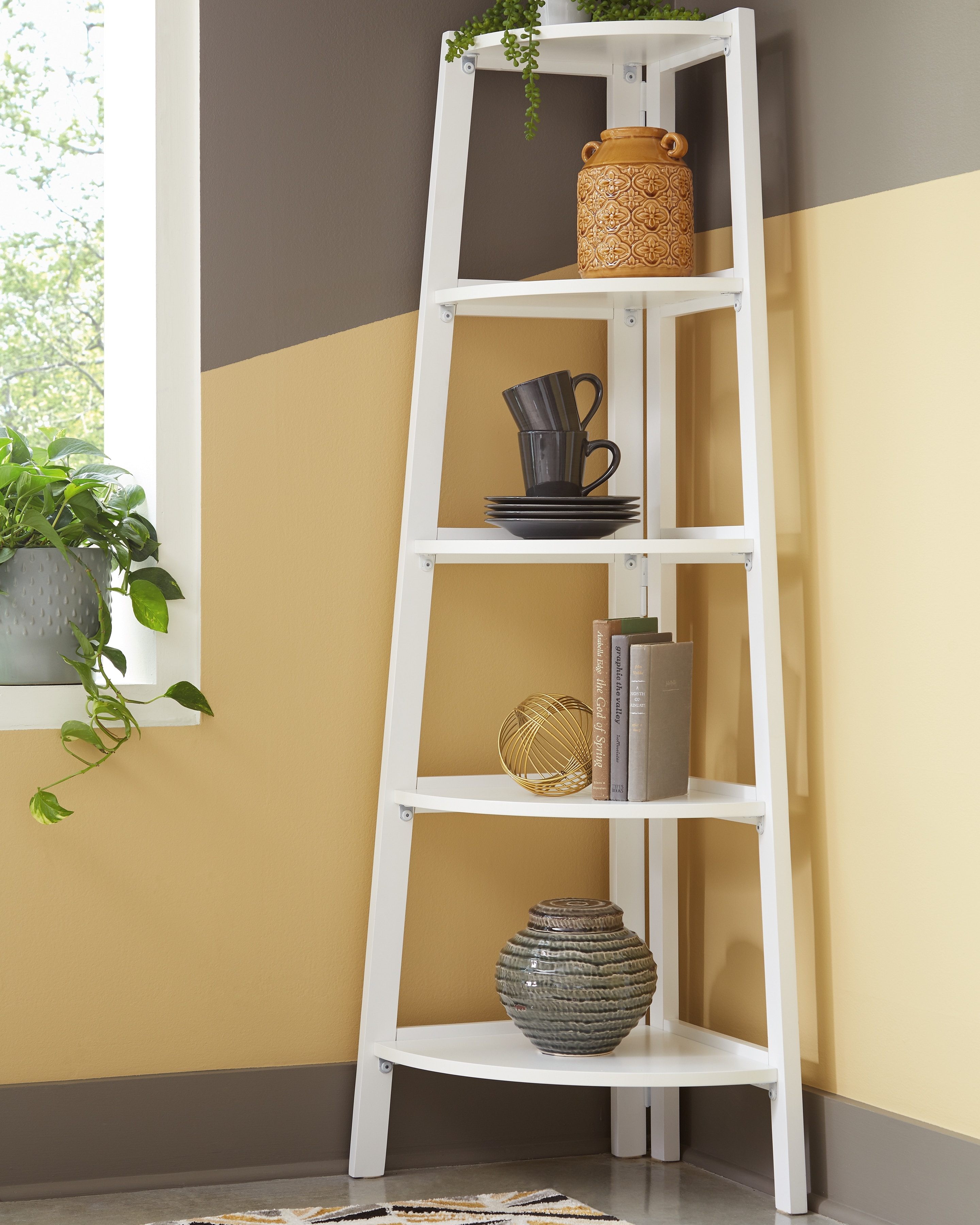 Signature Design by Ashley Home Accents Bernmore Corner Shelf