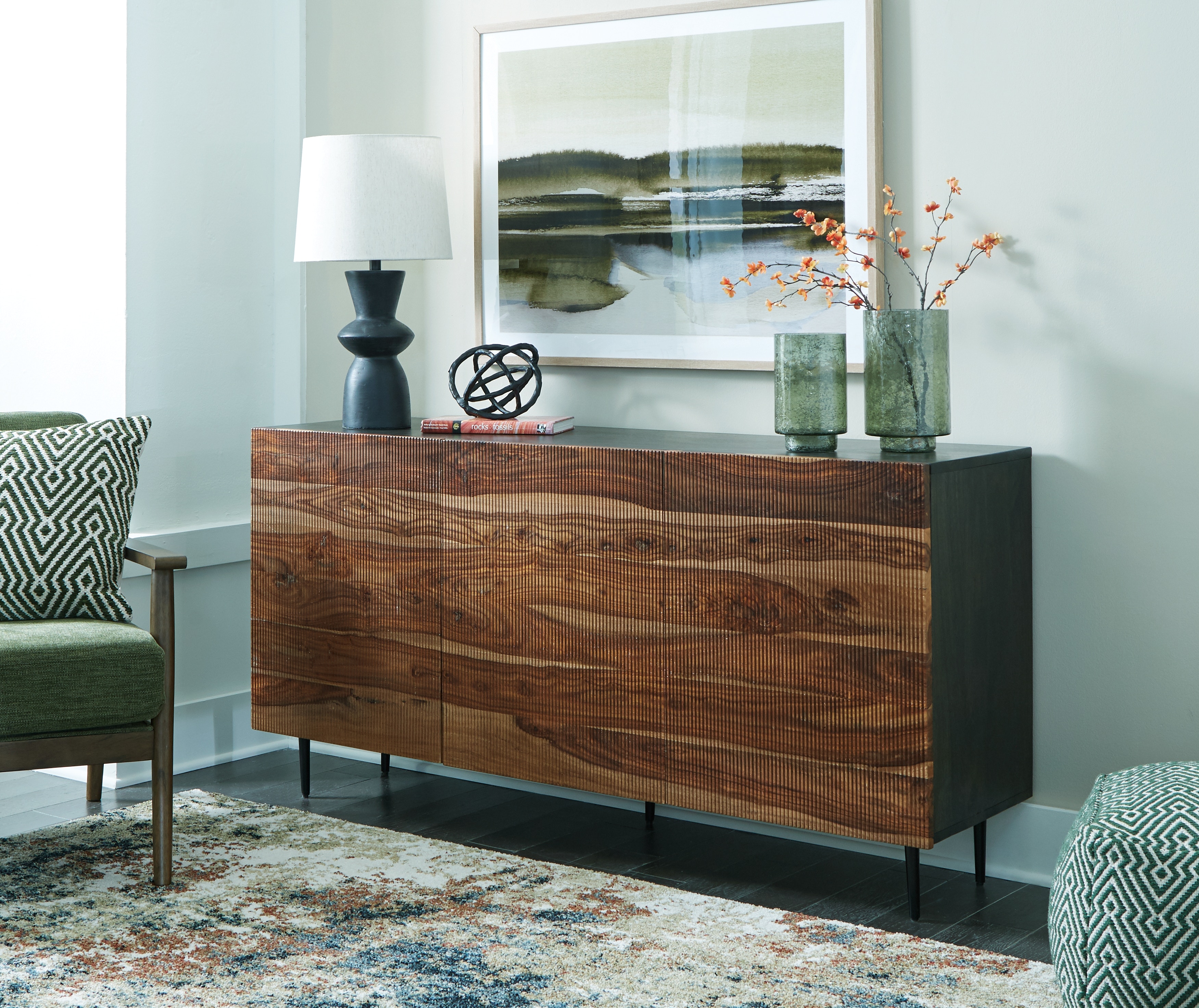 Mahogany accent cabinet discount