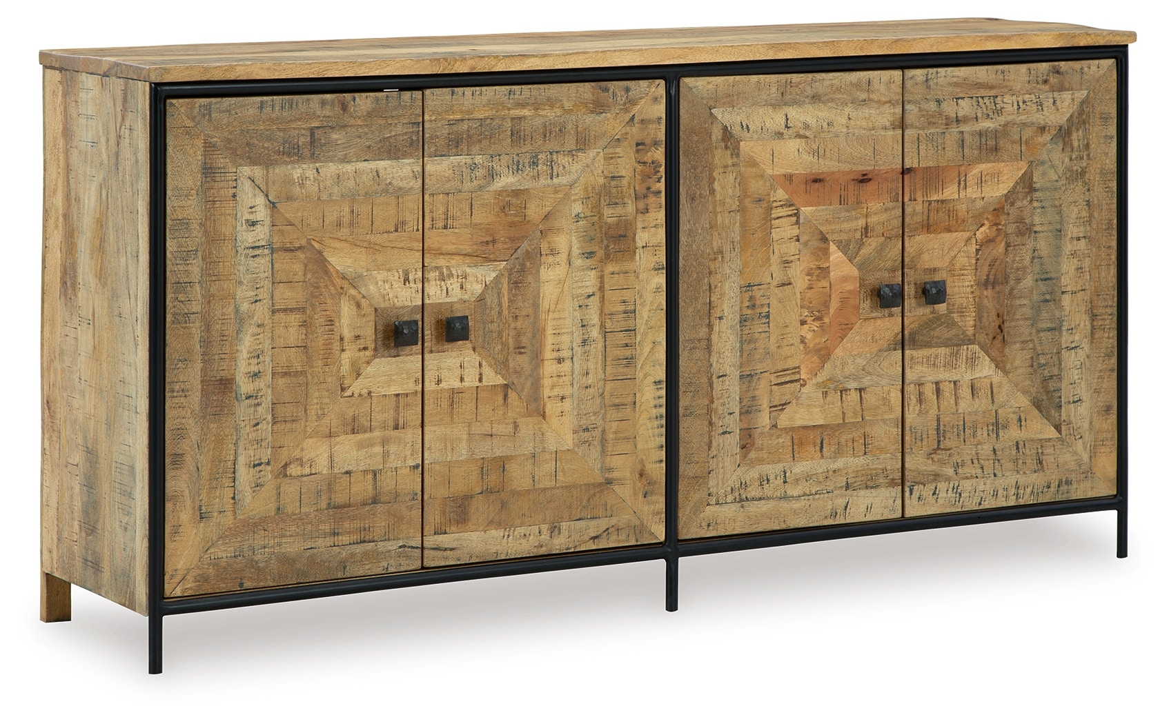 Wood and metal accent cabinet online