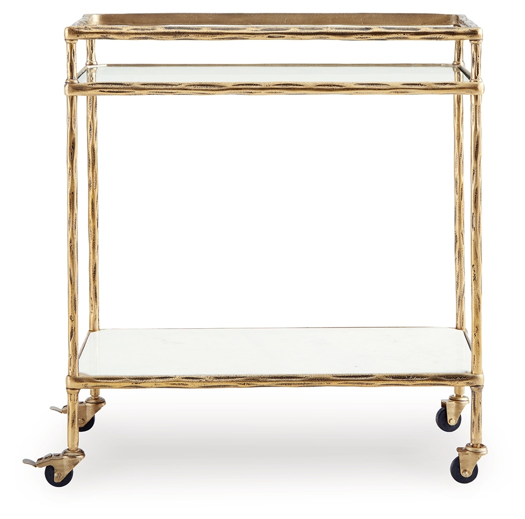 Signature Design by Ashley Home Accents Plattfield Bar Cart