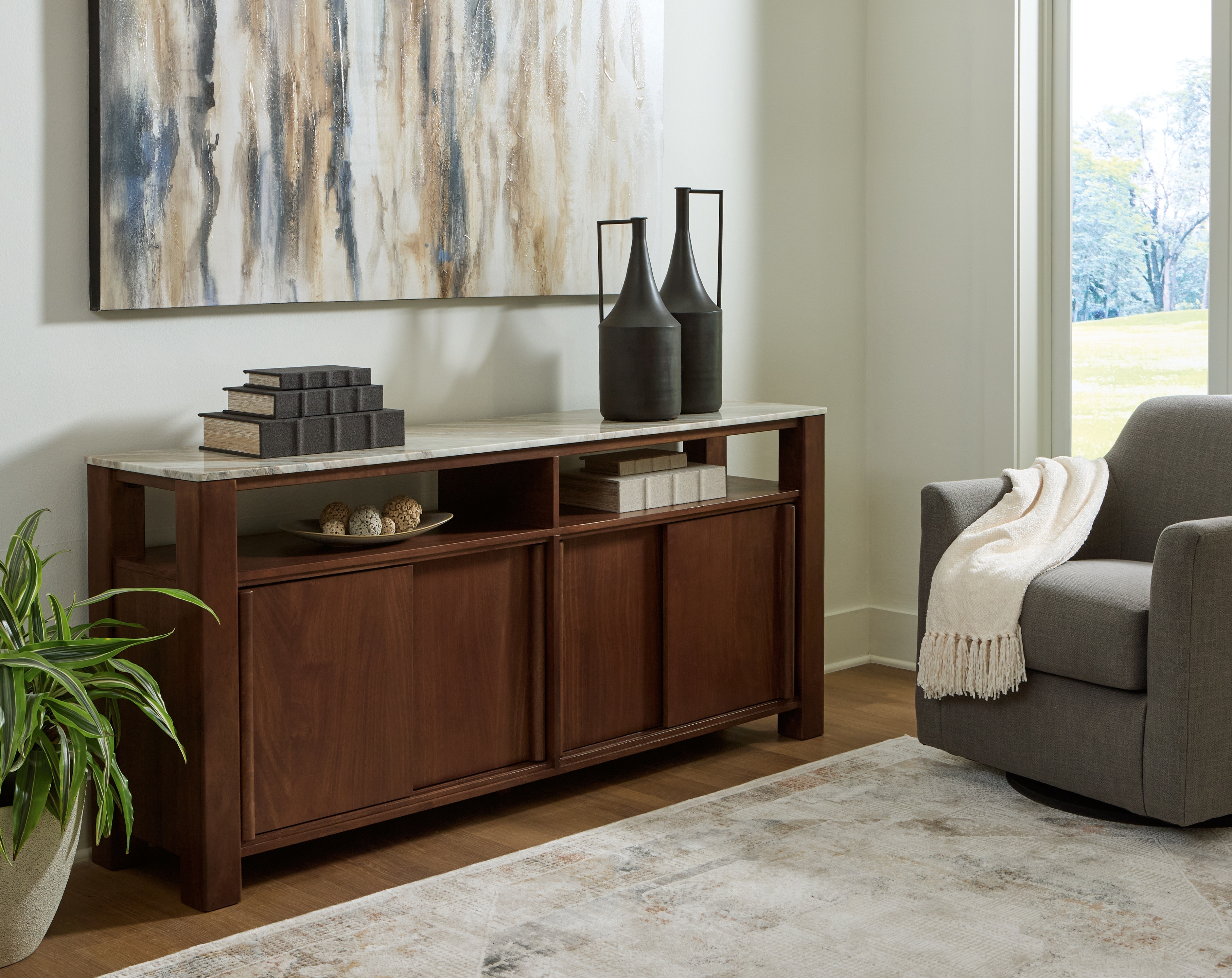 Signature Design by Ashley Living Room Tobinville Accent Cabinet