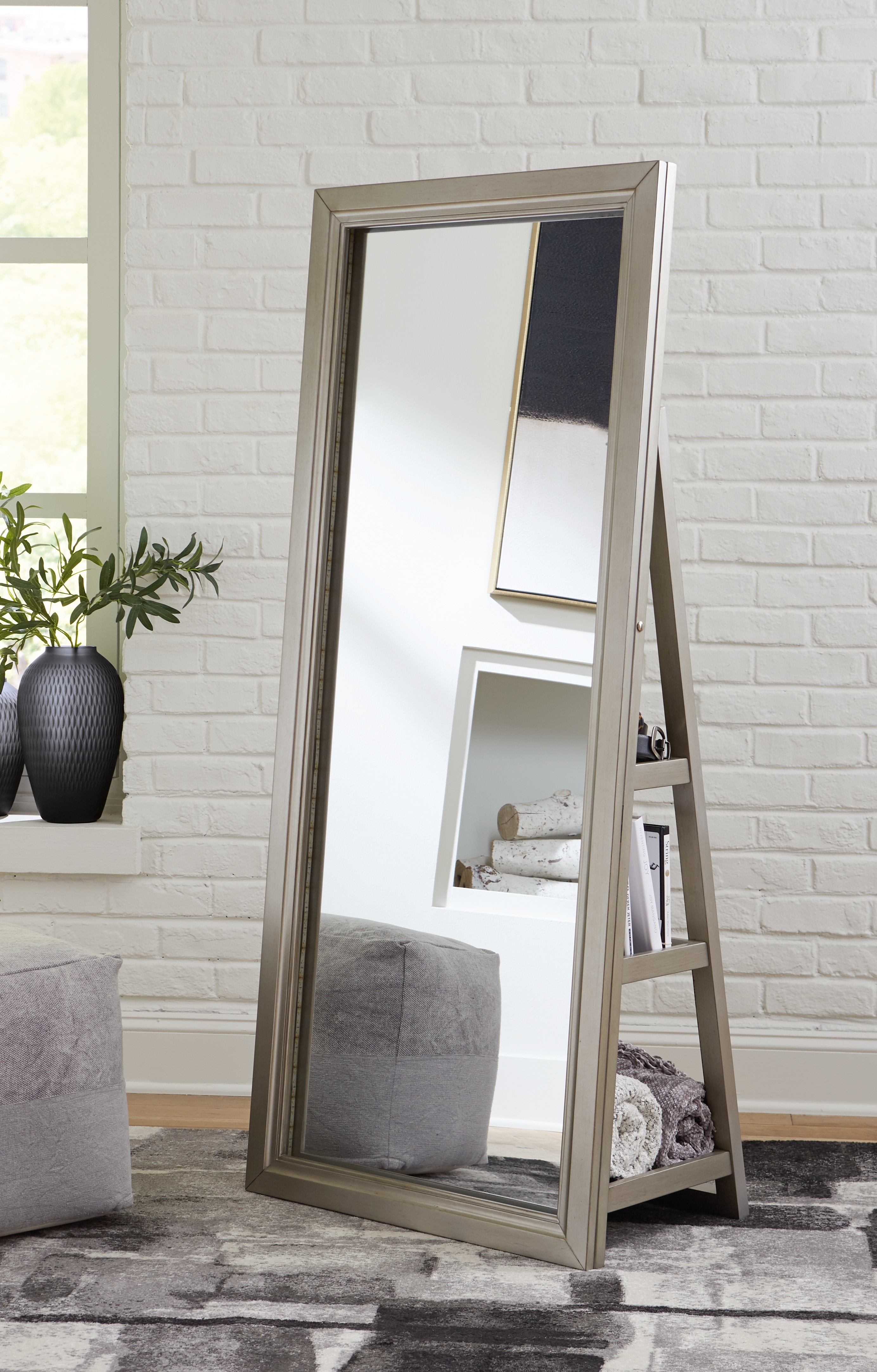 Ashley Evesen Evesen Floor Standing Mirror with Storage