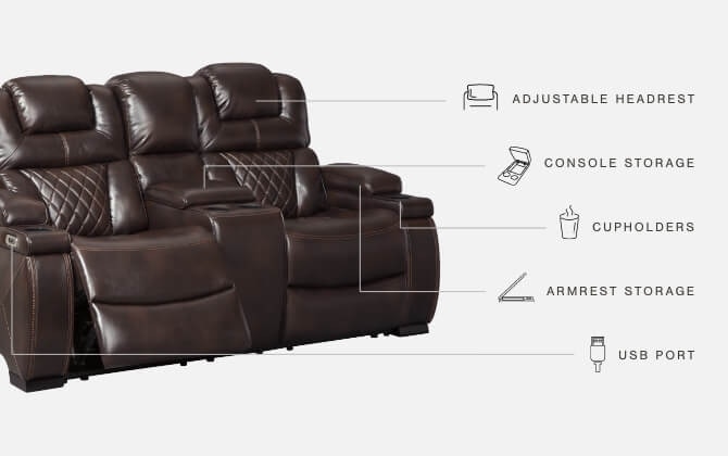 Signature Design by Ashley Living Room Warnerton Power Reclining