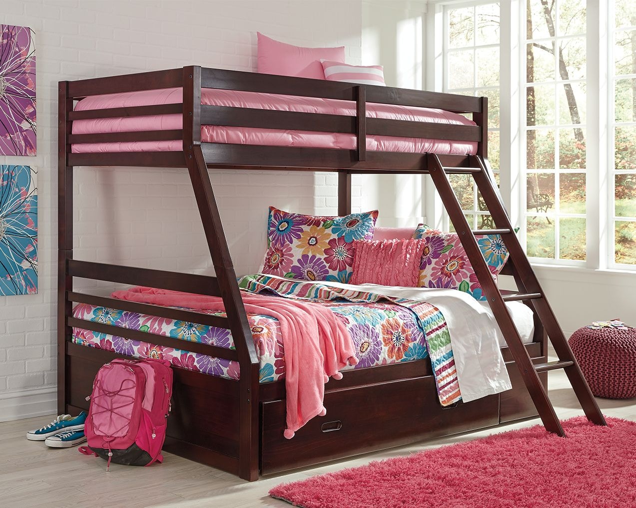 Signature Design by Ashley Bedroom Halanton Twin over Full Bunk