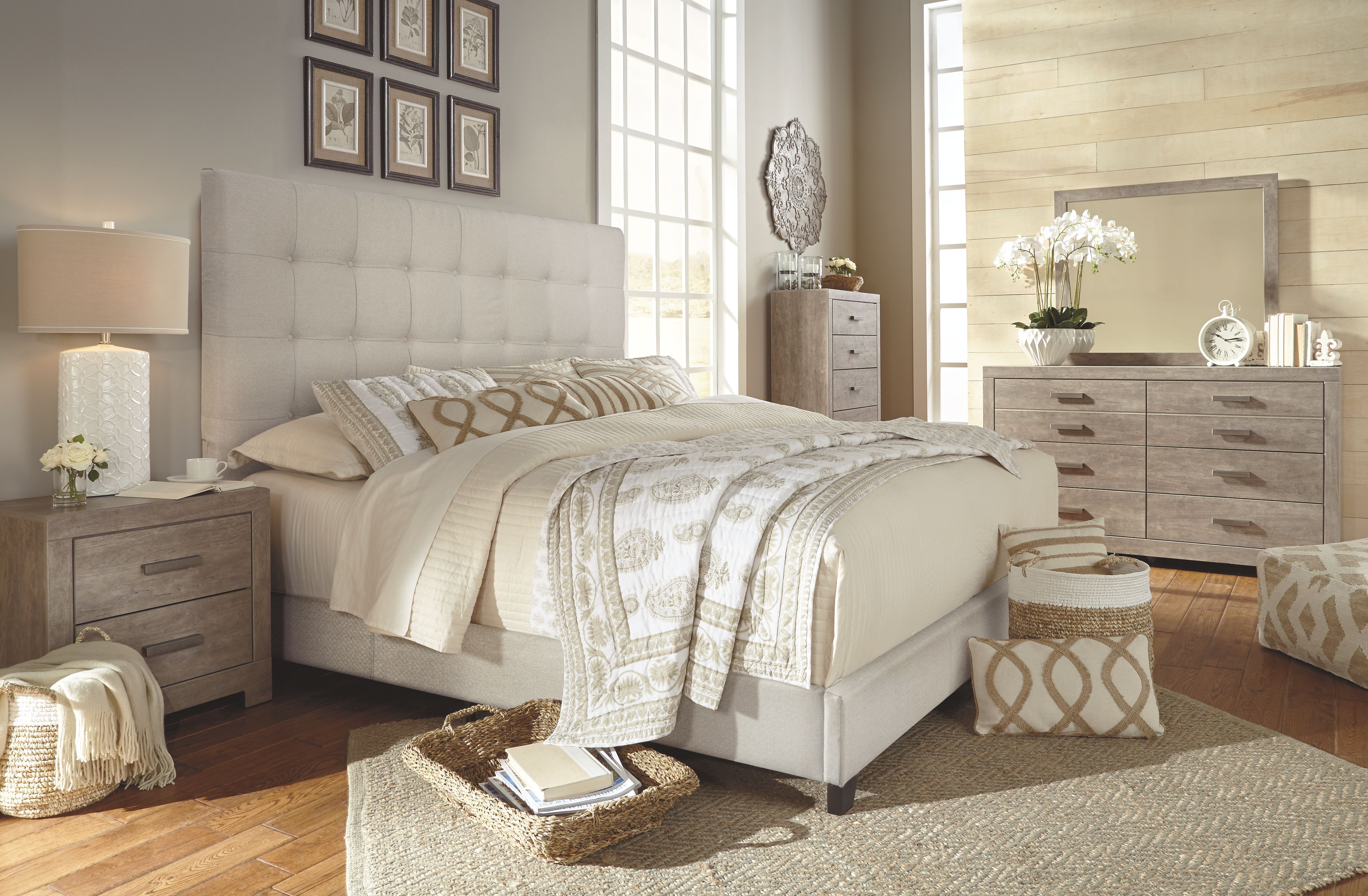 Signature Design By Ashley Bedroom Dolante King Upholstered Bed B130 ...