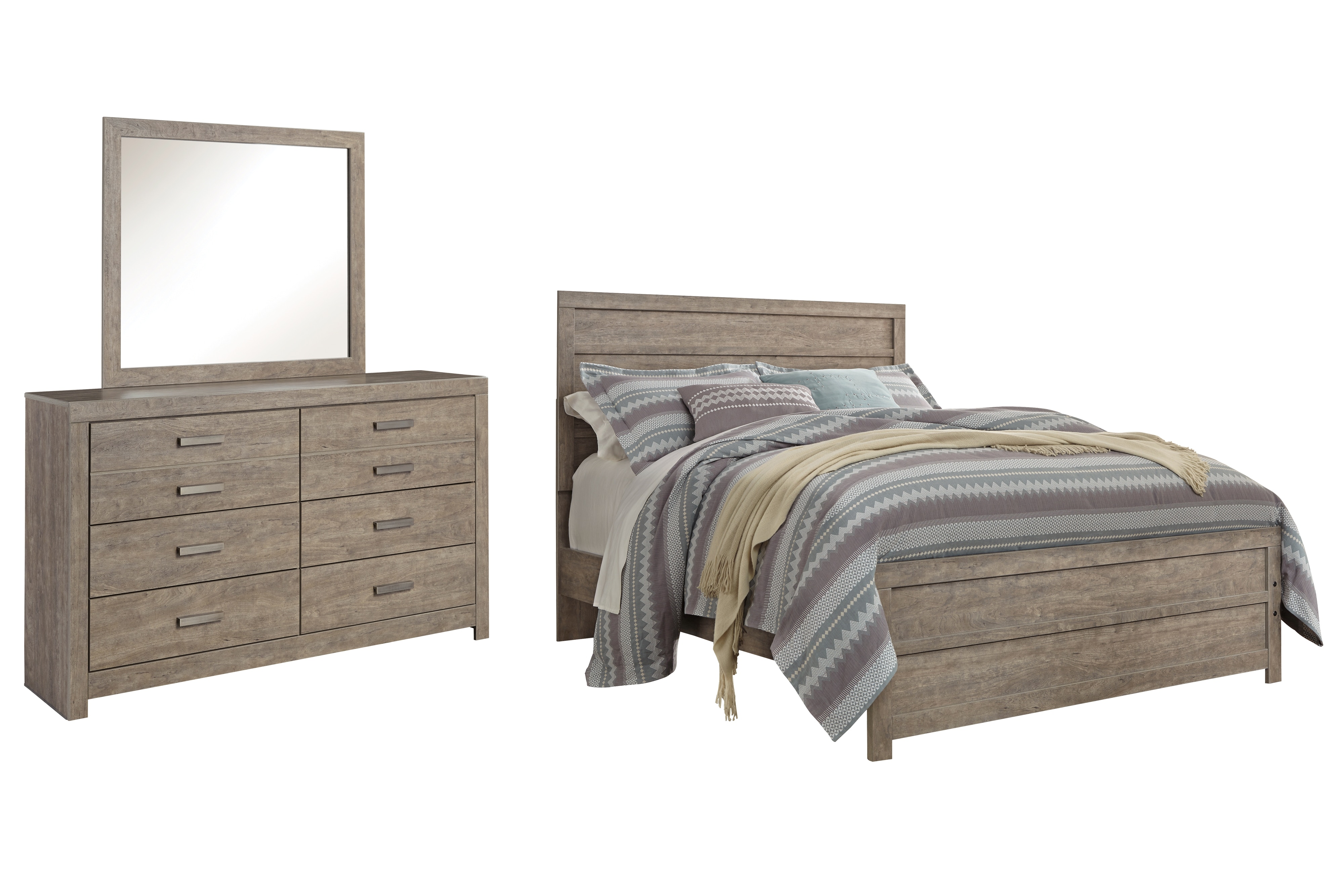 Signature Design by Ashley Bedroom Culverbach Queen Panel Bed, Dresser
