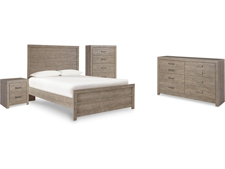 Signature Design by Ashley Culverbach Full Panel Bed, Dresser, Chest and Nightstand B070B18